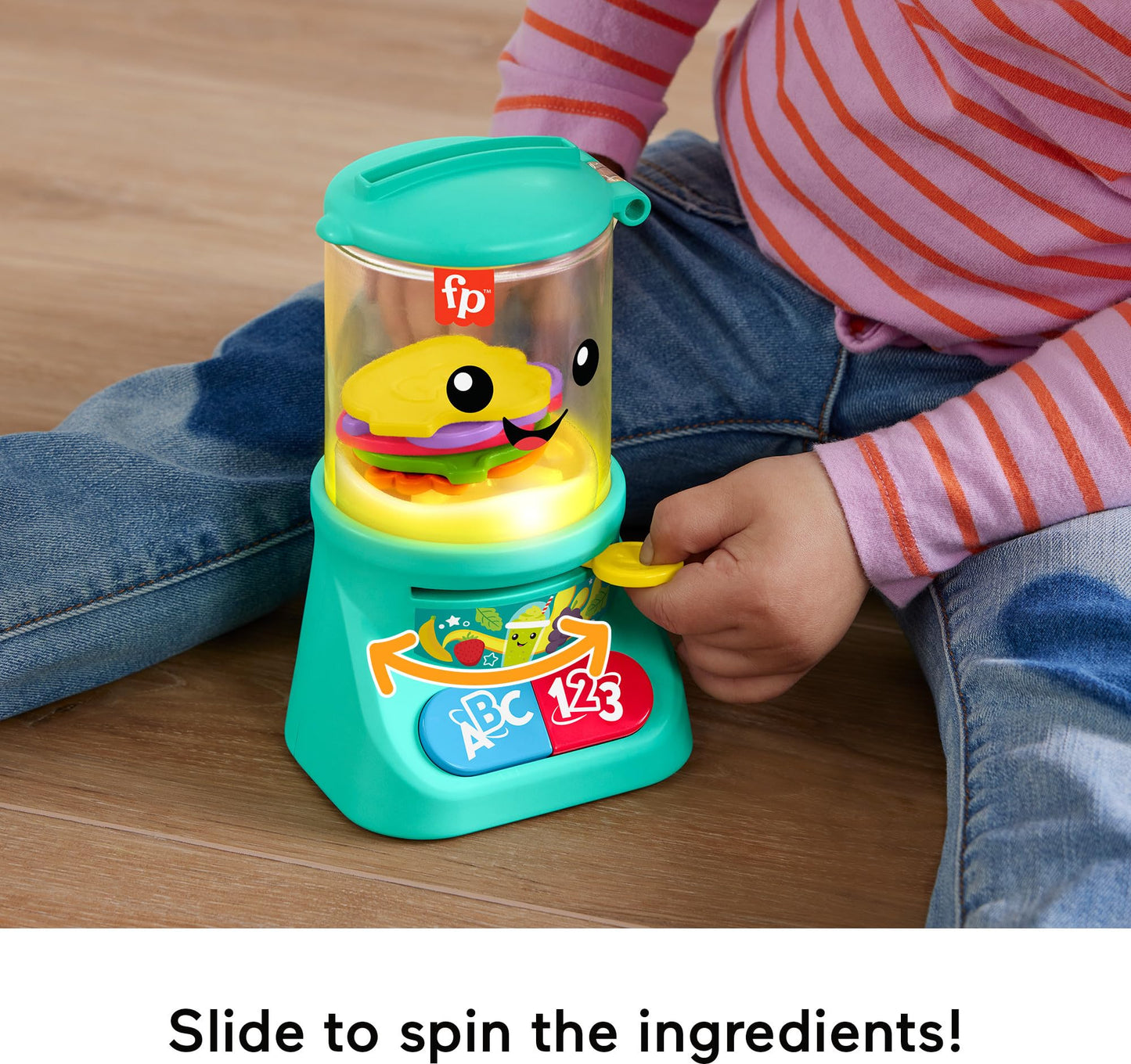 Fisher-Price Laugh & Learn Smoothie Maker Toy – Counting, Colors, Music & Lights (9m+)