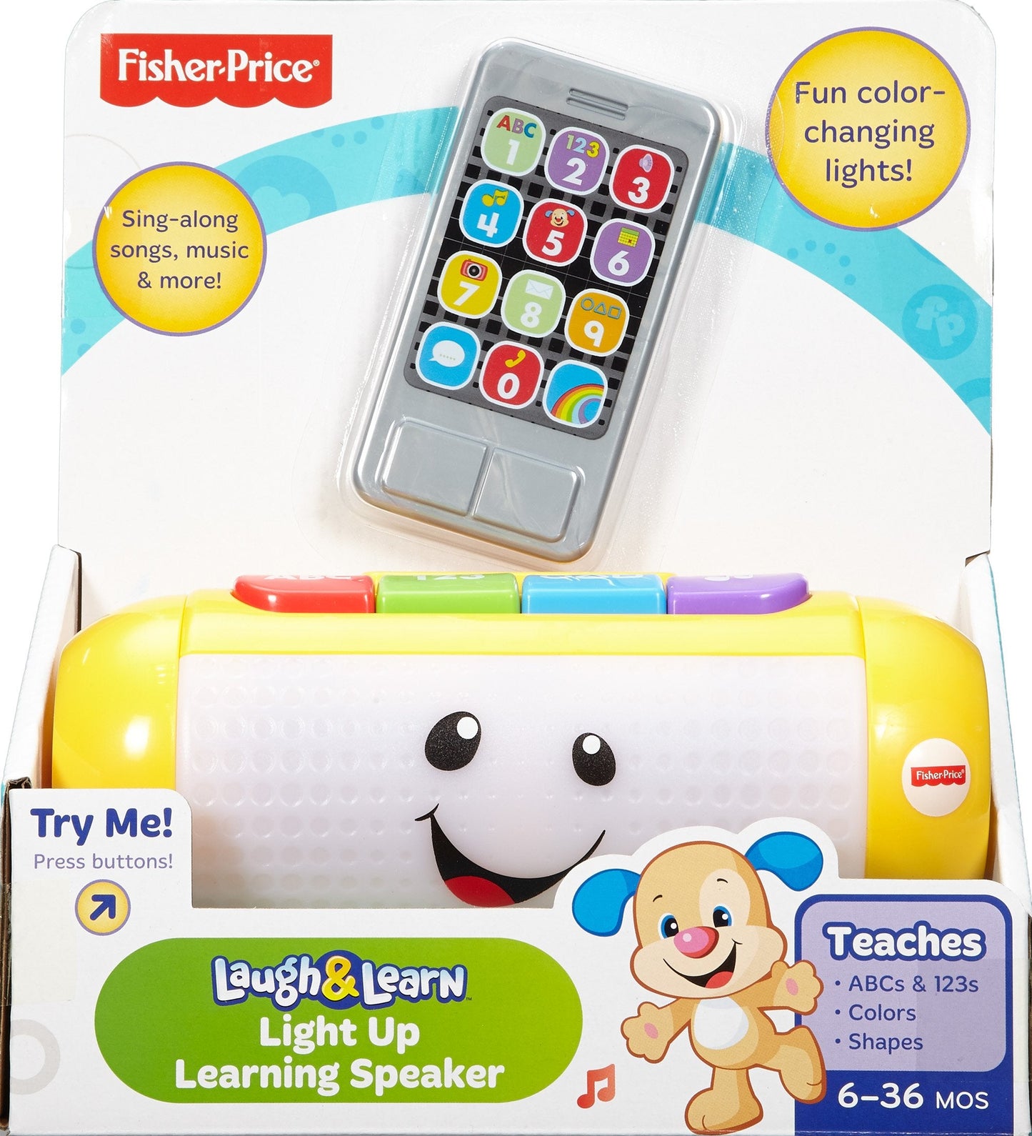 Fisher-Price Laugh & Learn Light Up Learning Speaker – Interactive Baby Toy