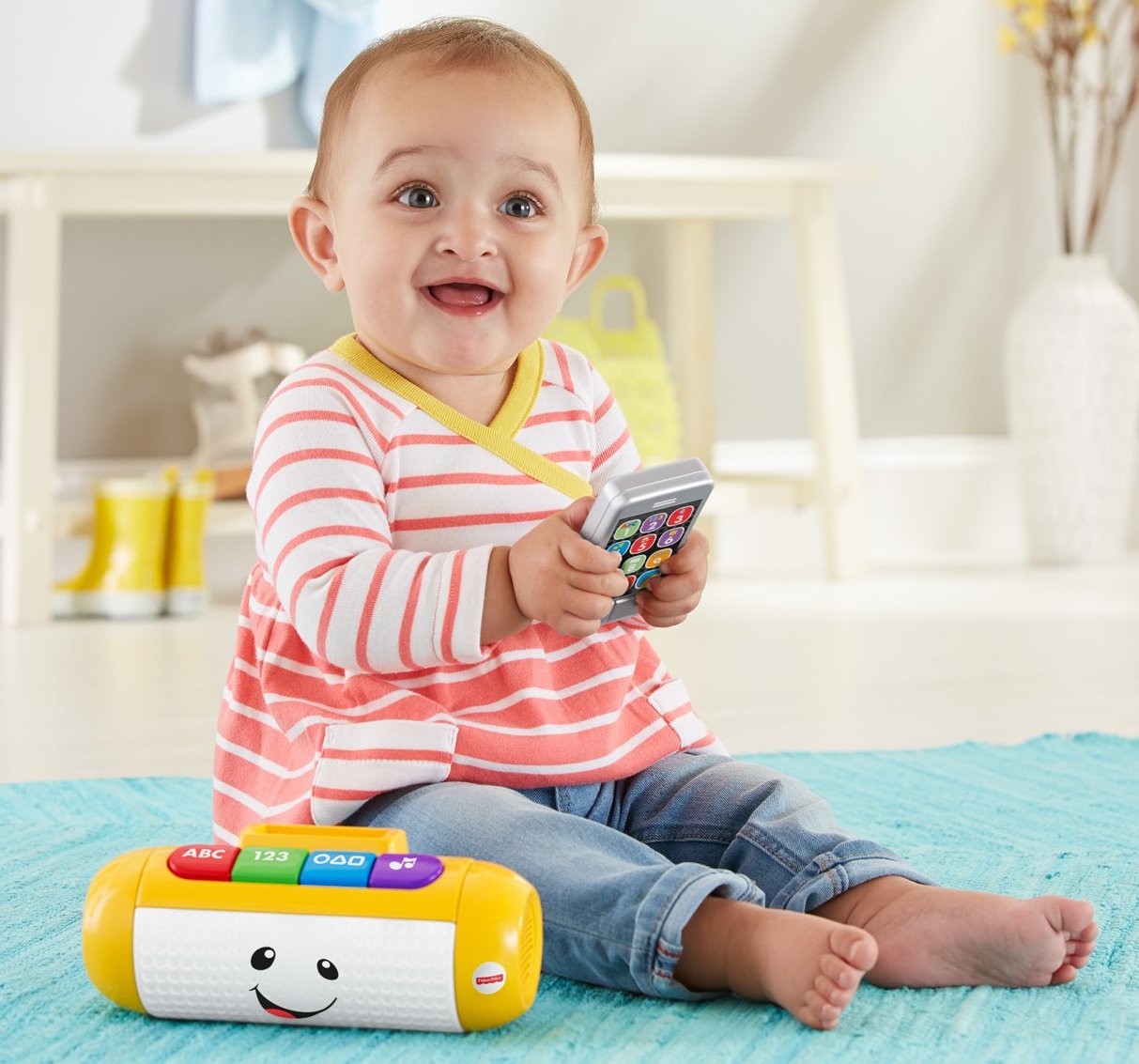 Fisher-Price Laugh & Learn Light Up Learning Speaker – Interactive Baby Toy