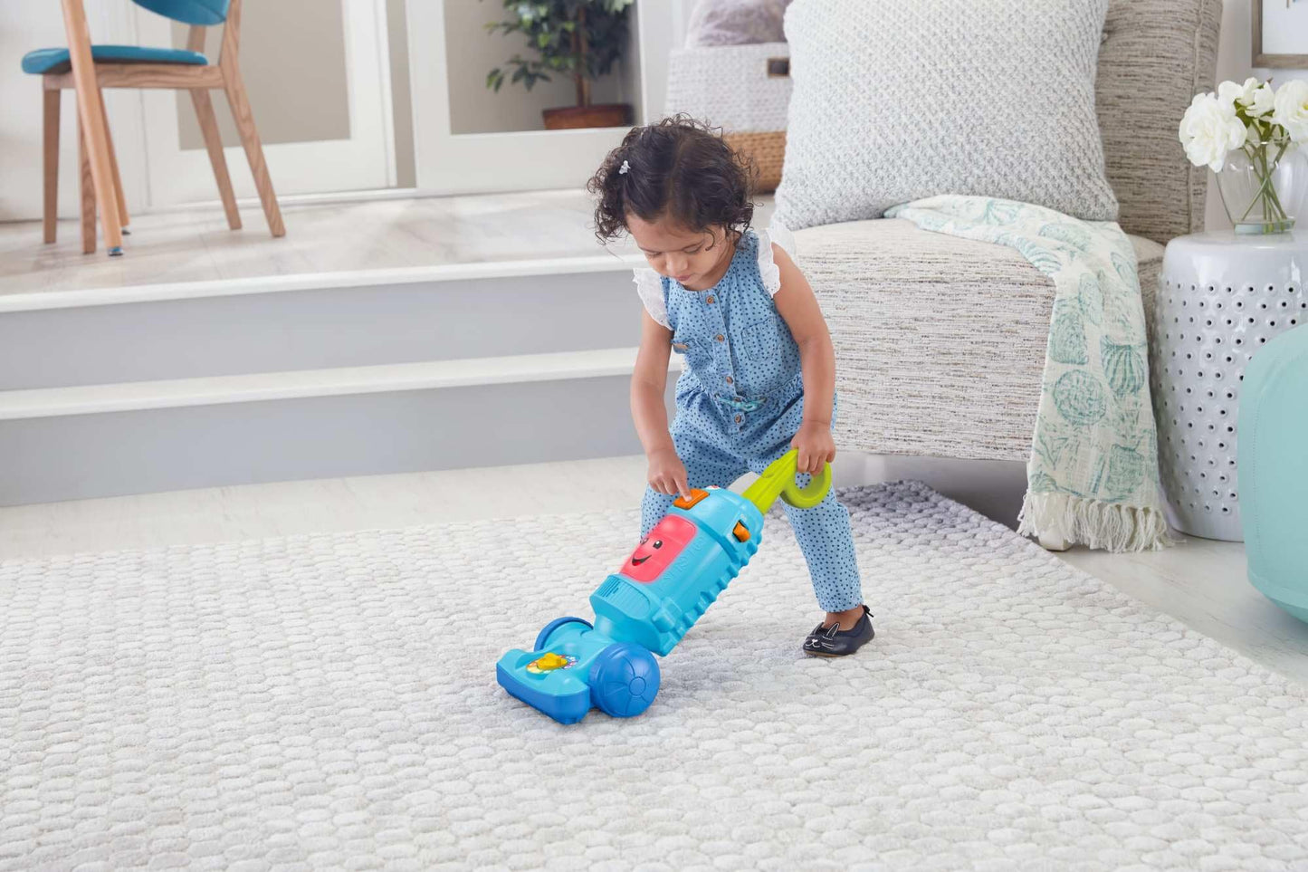 Fisher-Price Laugh and Learn Light-Up Vacuum Push Toy — Musical Learning for Toddlers