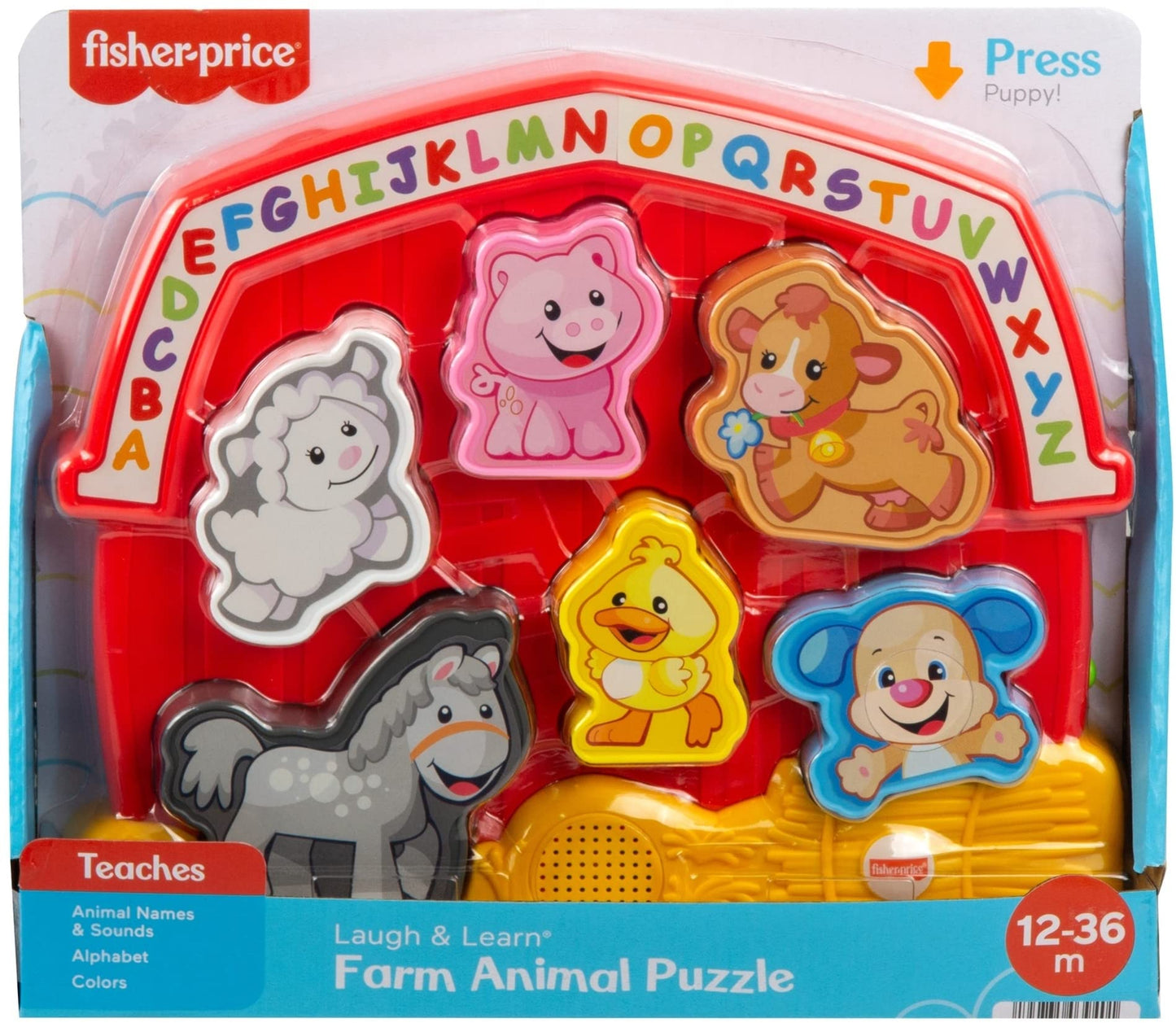 Fisher-Price Laugh & Learn Farm Animal Puzzle — Music, Shapes & Fun for Toddlers
