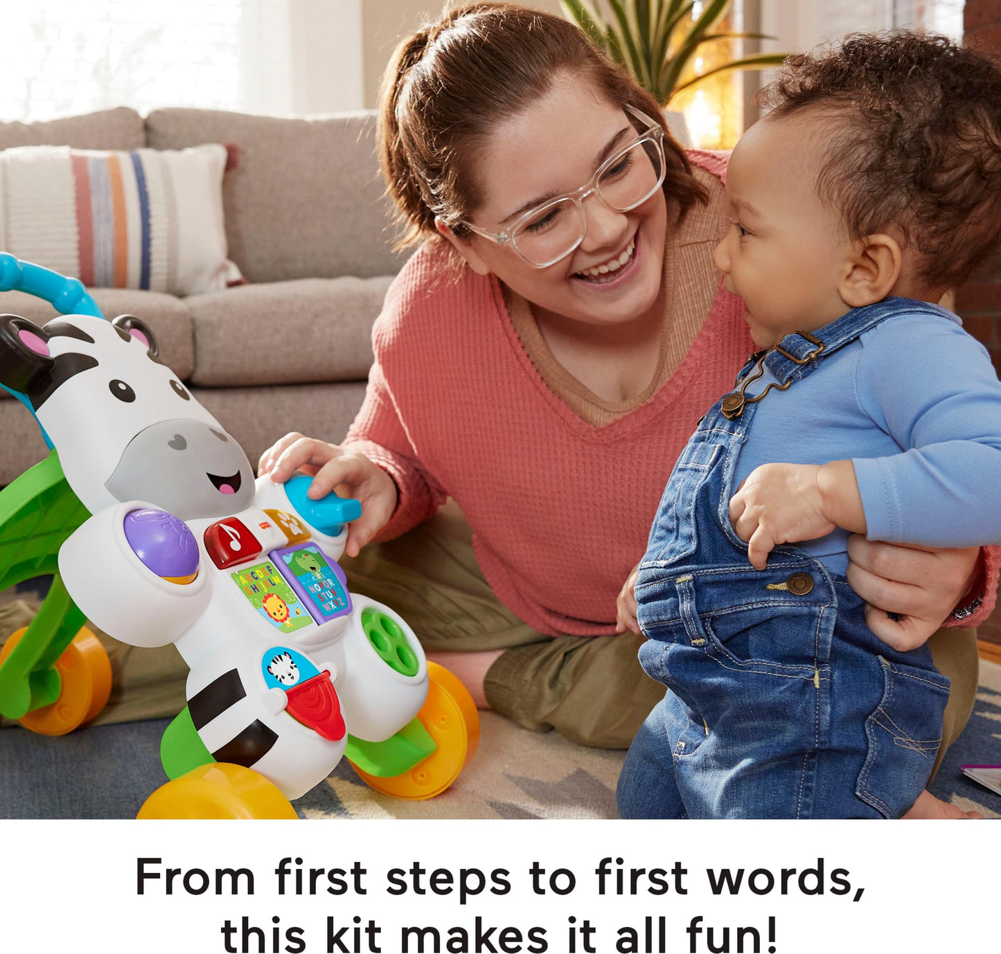Fisher-Price Lets Walk and Talk Gift Set | Developmental Toys & Activity Guide for 9+ Months