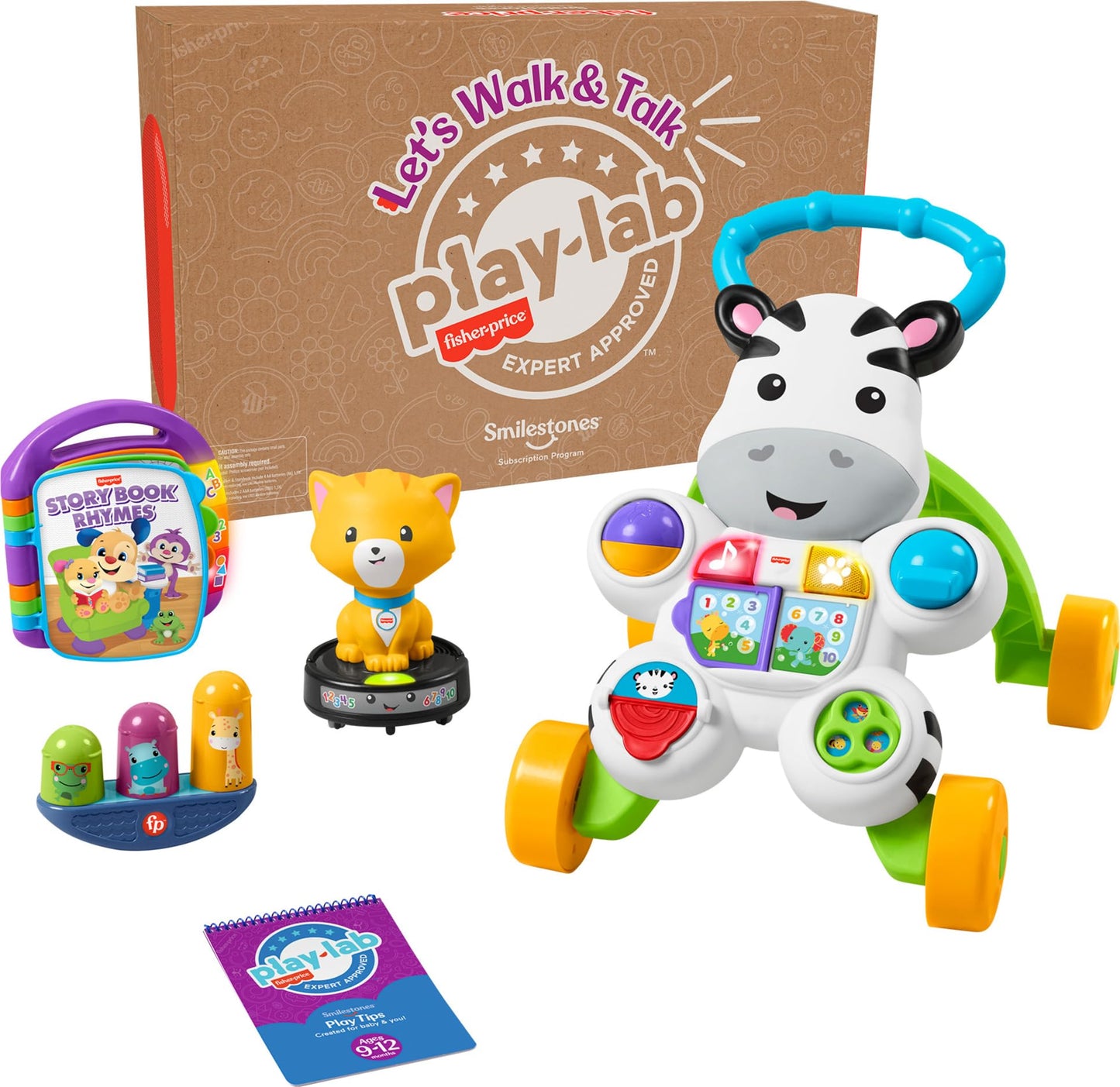 Fisher-Price Lets Walk and Talk Gift Set | Developmental Toys & Activity Guide for 9+ Months