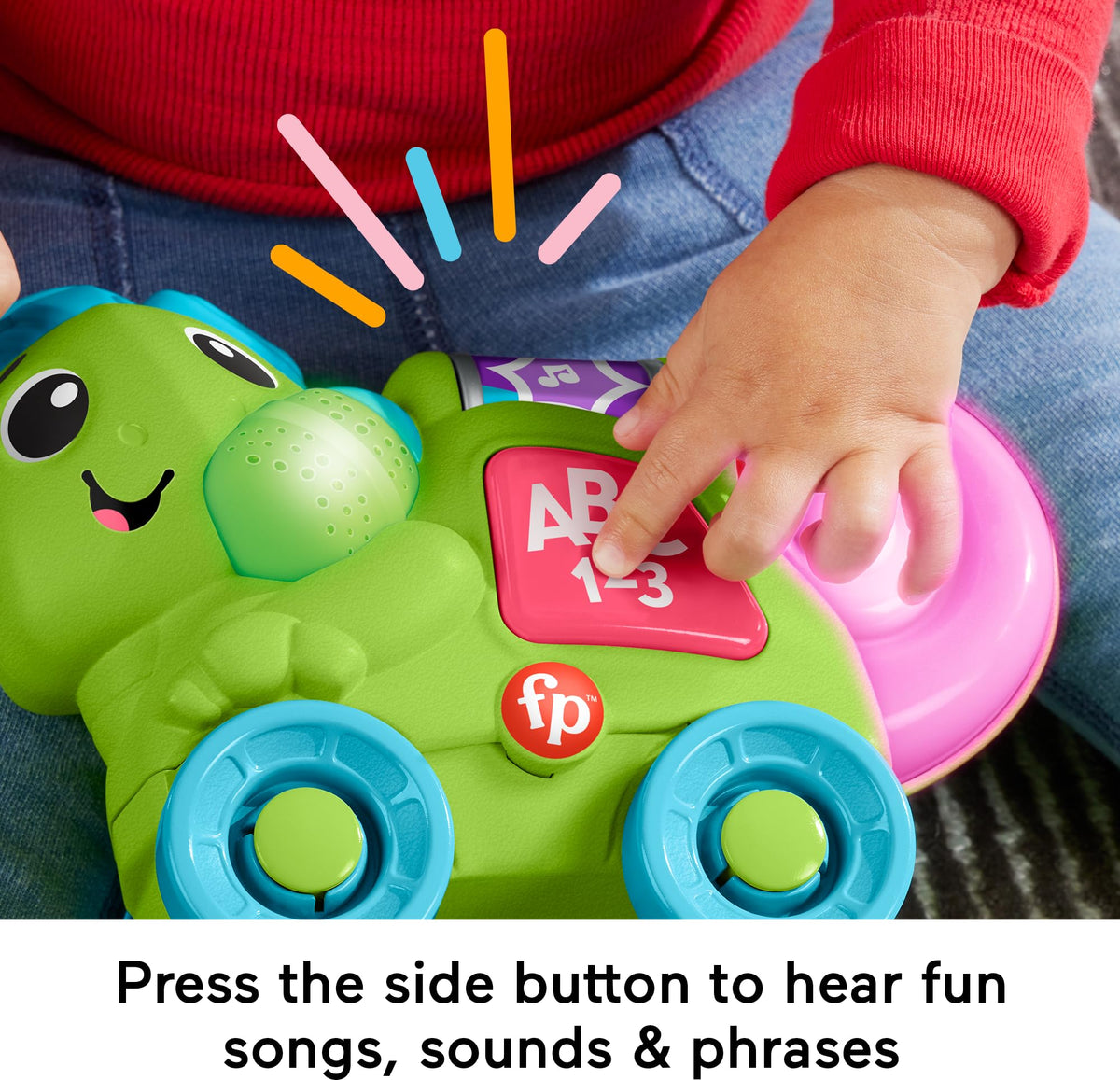 Fisher-Price Link Squad Crawl 'n Colors Chameleon – Music & Lights Toy for 9+ Months