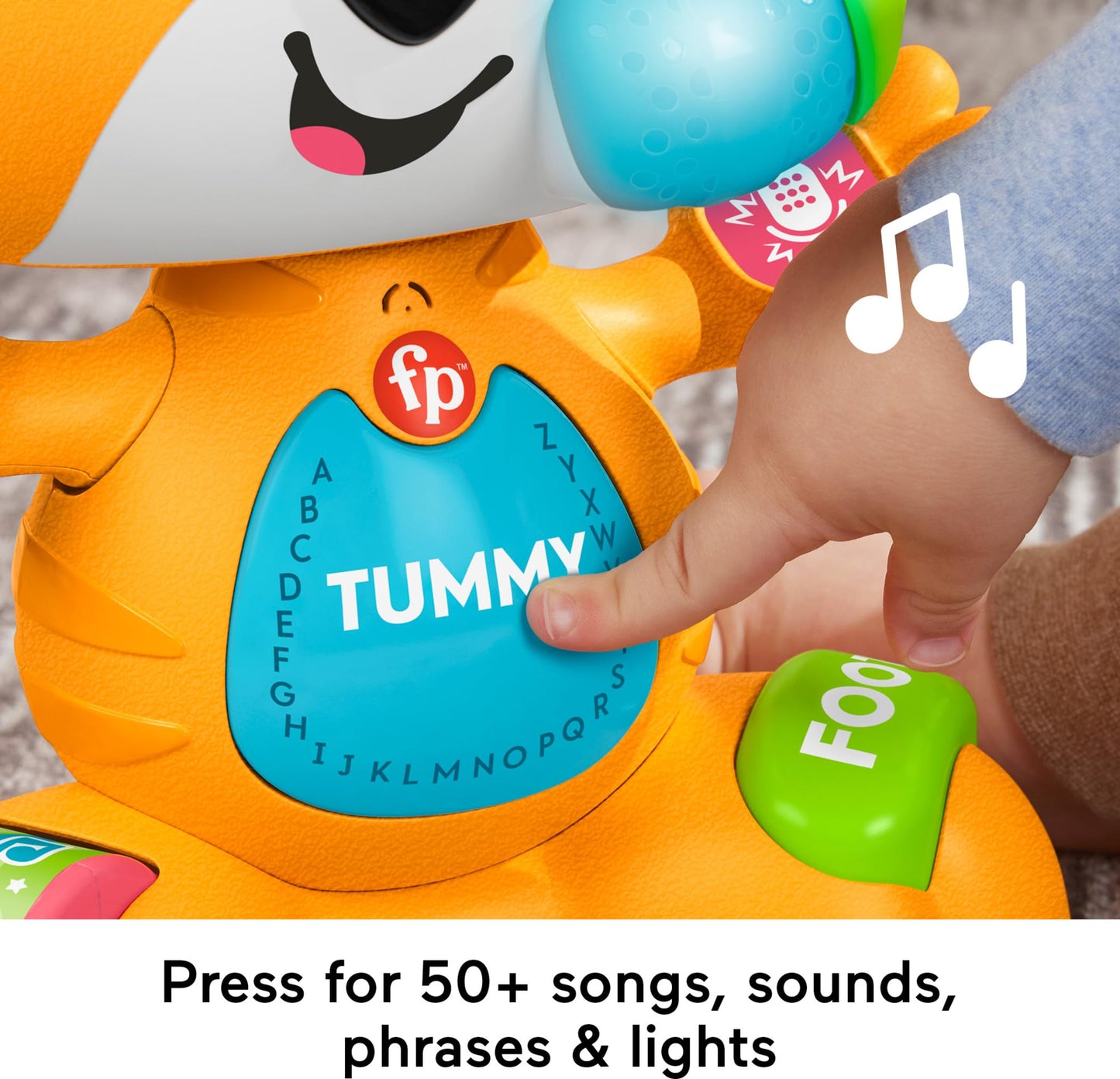 Fisher-Price Link Squad Bop & Groove Tiger — Music & Lights Toy for 9+ Months