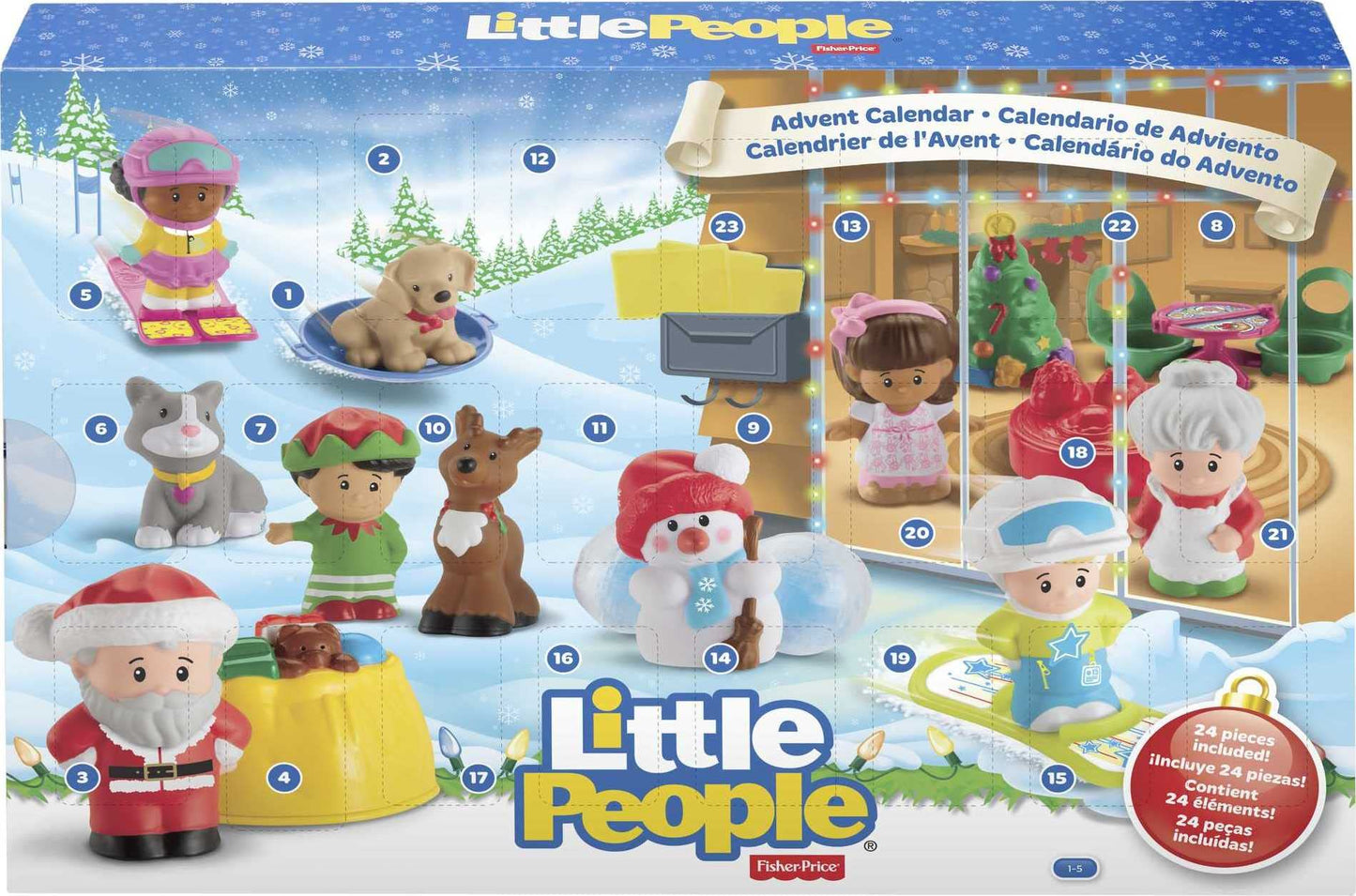 Fisher-Price Little People Advent Calendar — 24 Days of Holiday Figures & Accessories (Ages 1–5)