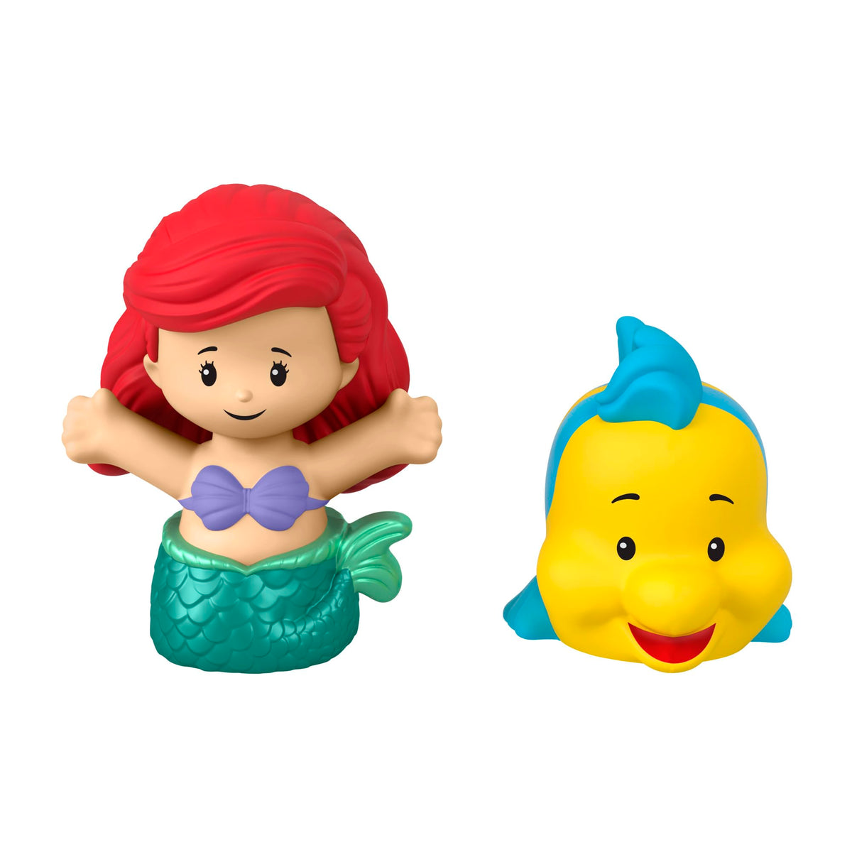 Fisher-Price Little People Ariel & Flounder Figure Set | Toddler-Friendly Play