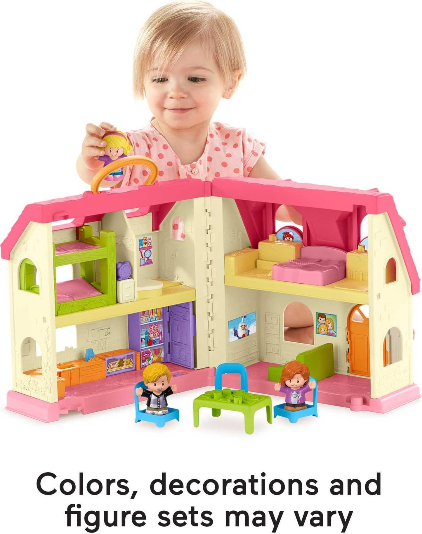 Fisher-Price Little People Surprise & Sounds Home – Toddler Musical Playhouse with Figures & Accessories | Ages 1+ | Amazon Exclusive