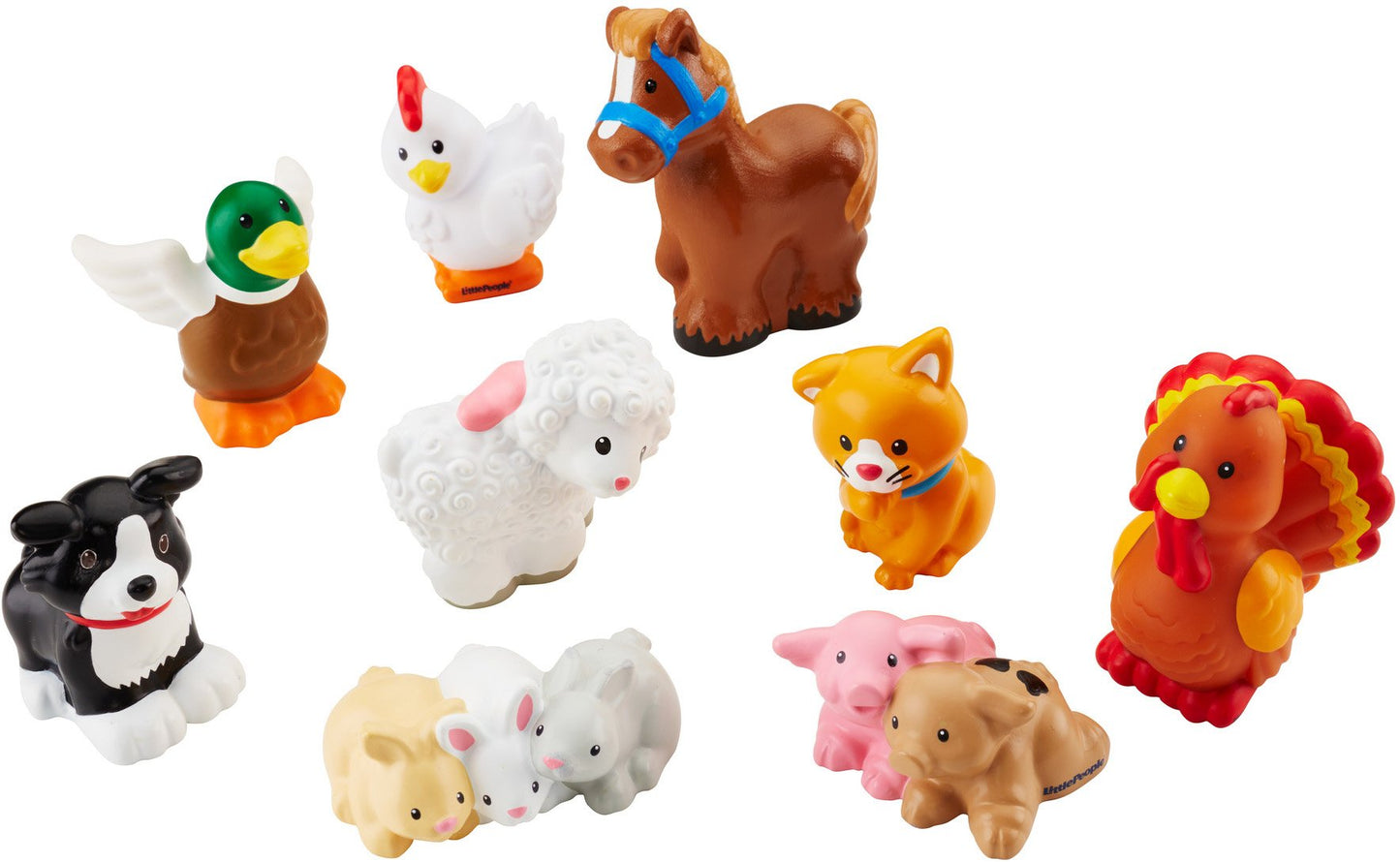 Fisher-Price Little People Farm Animal Friends: 9 Animal Figures for Kid-Sized Play