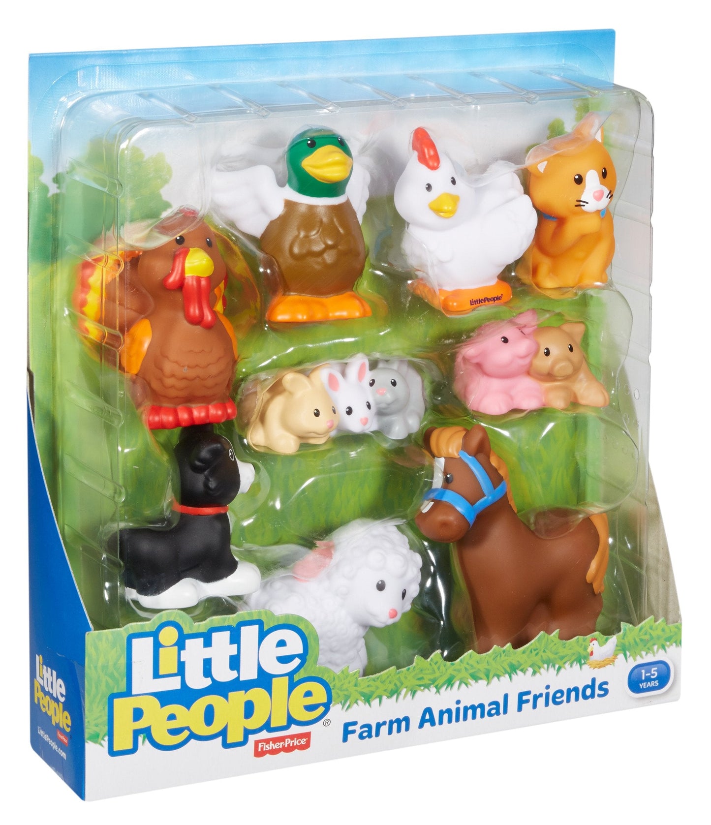 Fisher-Price Little People Farm Animal Friends: 9 Animal Figures for Kid-Sized Play
