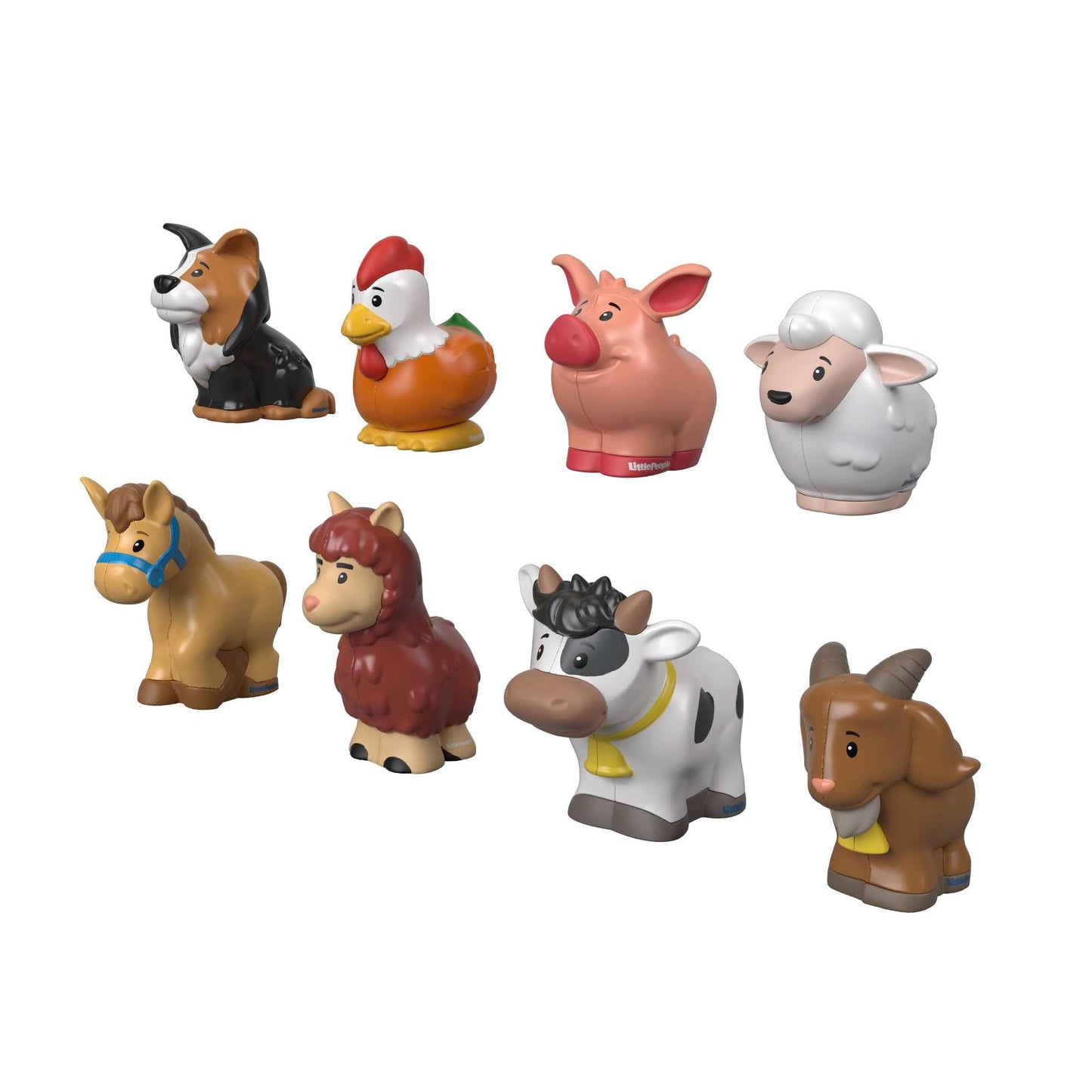 Fisher-Price Little People Farm Animal Friends — 8-Piece Toddler Figure Set (Ages 1+)