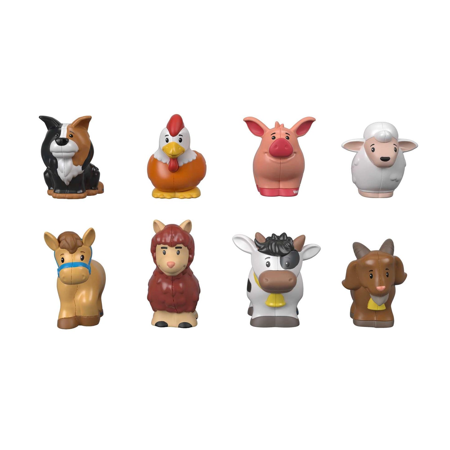 Fisher-Price Little People Farm Animal Friends — 8-Piece Toddler Figure Set (Ages 1+)