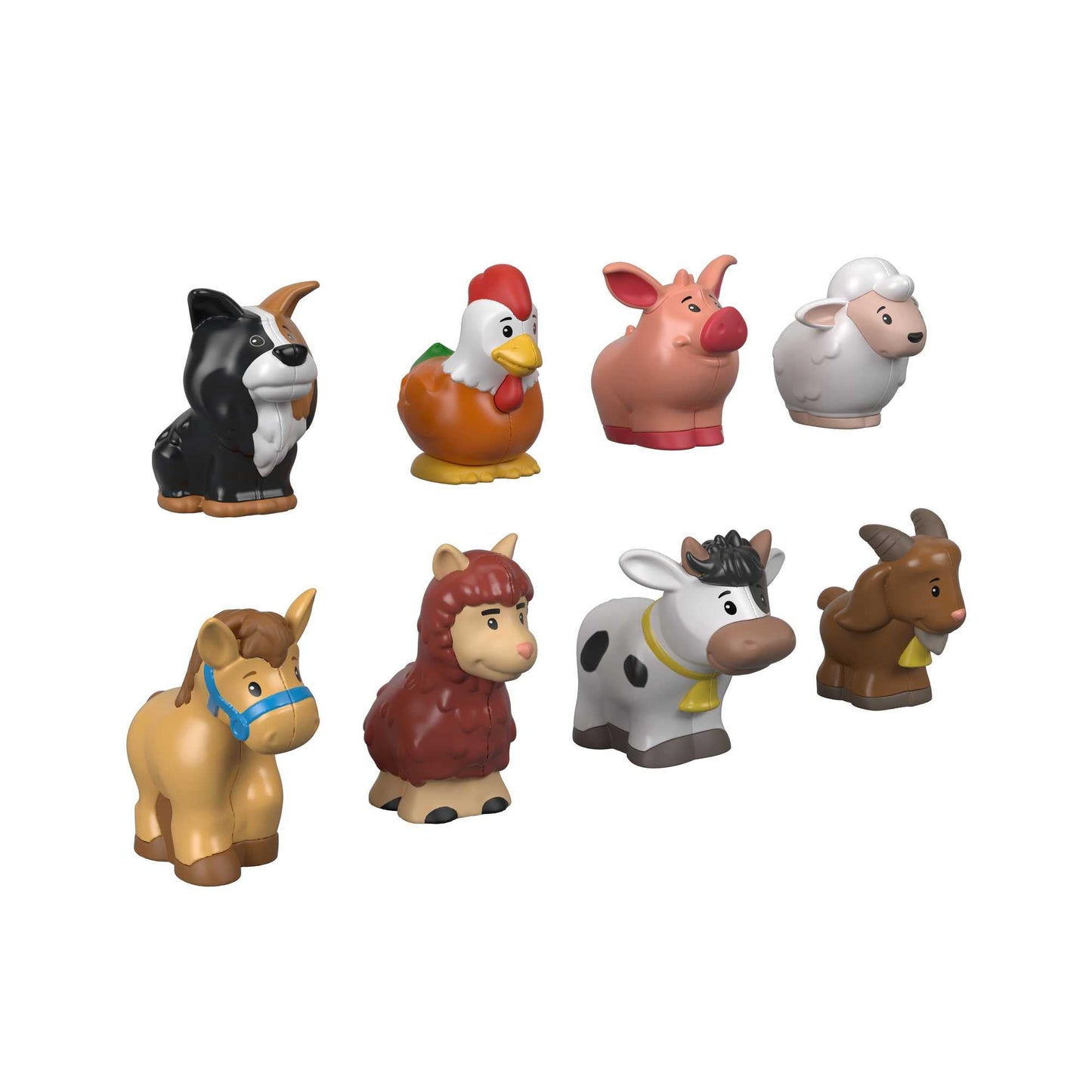 Fisher-Price Little People Farm Animal Friends — 8-Piece Toddler Figure Set (Ages 1+)