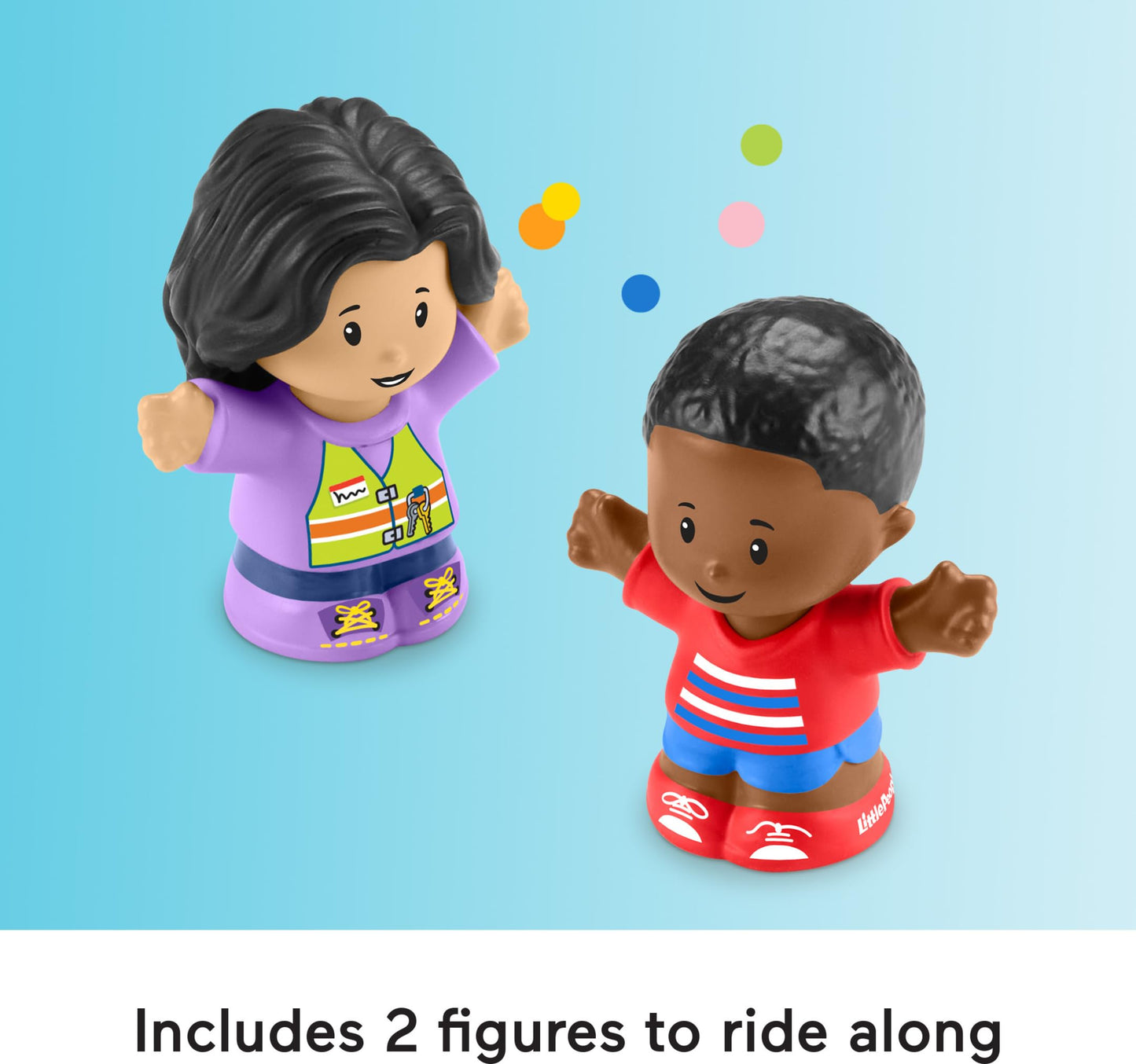 Fisher-Price Little People School Bus Musical Push-Along – 2 Figures | Ages 1+