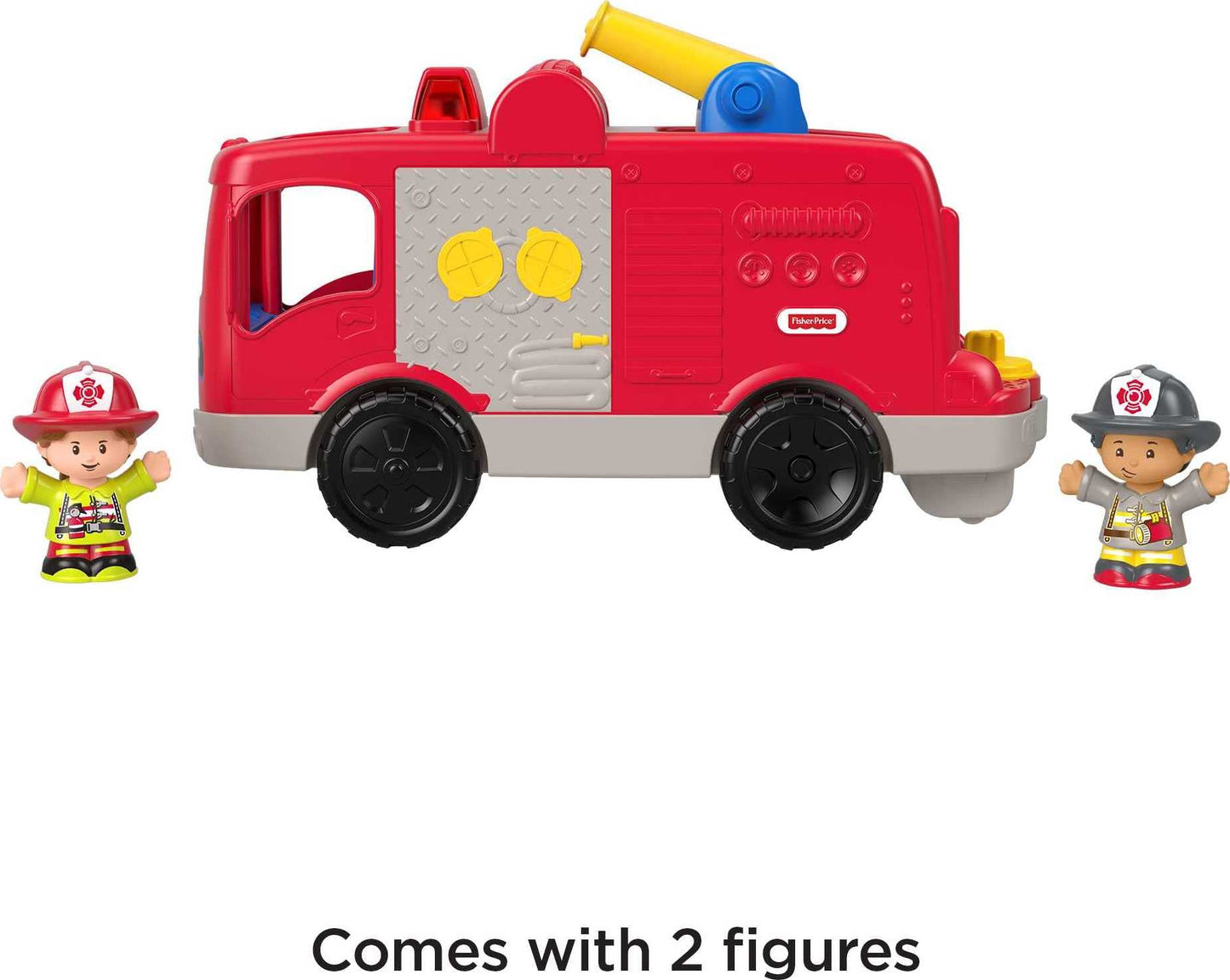 Fisher-Price Little People Helping Others Fire Truck with Music & Lights – 2 Firefighters, 1+ Years
