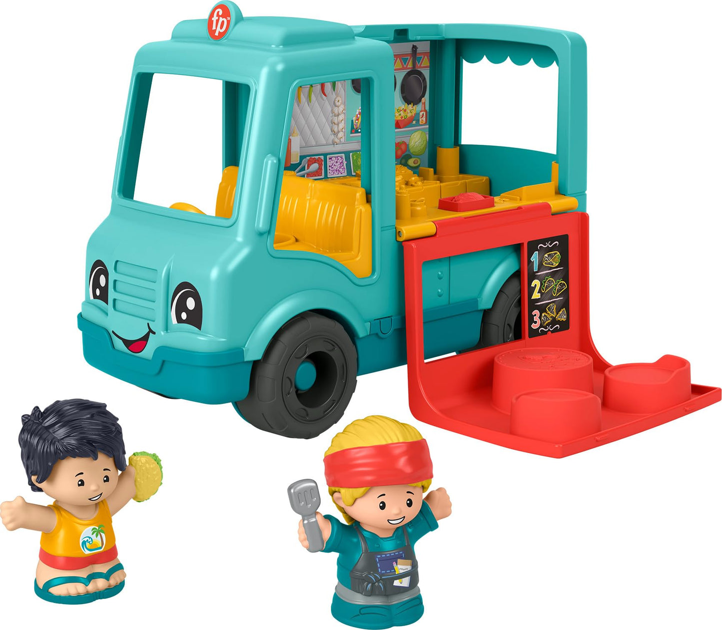Fisher-Price Little People Musical Food Truck – Serve It Up Toddler Pretend Play