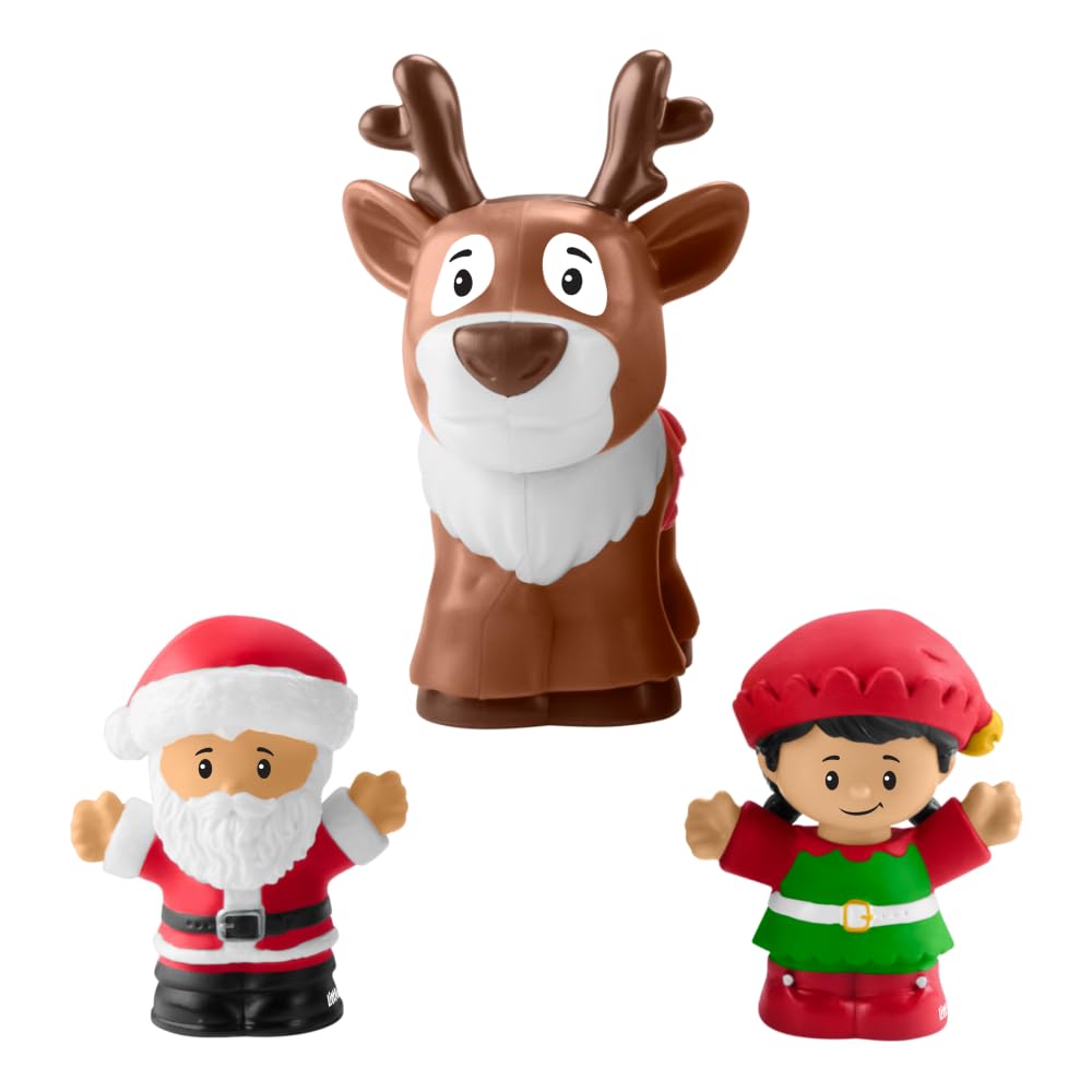 Fisher-Price Little People Musical Christmas Train with Santa, Elf & Reindeer | Toddler Pretend Play 1+
