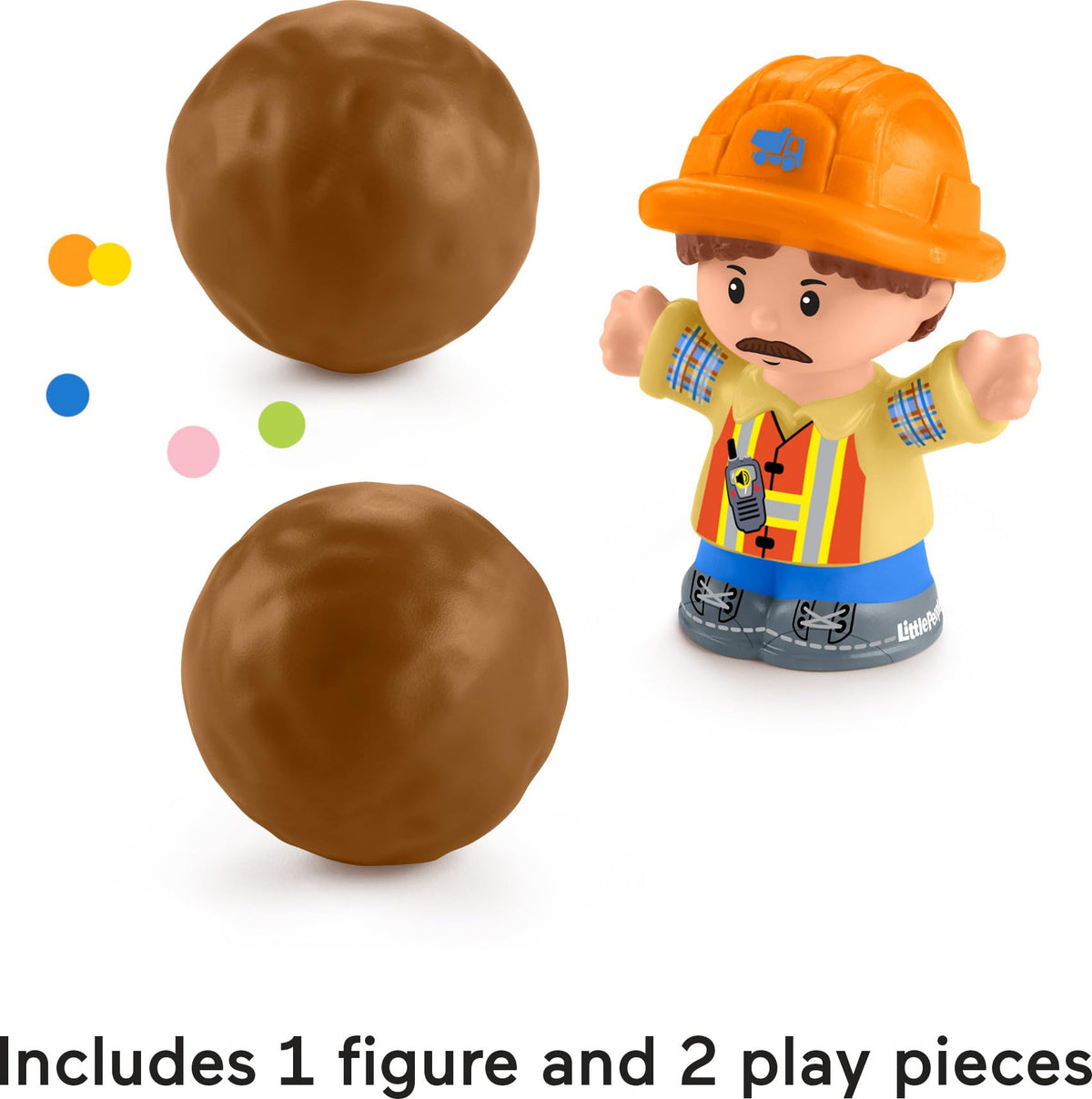 Fisher-Price Little People Work Together Dump Truck – Musical Toddler Construction Toy