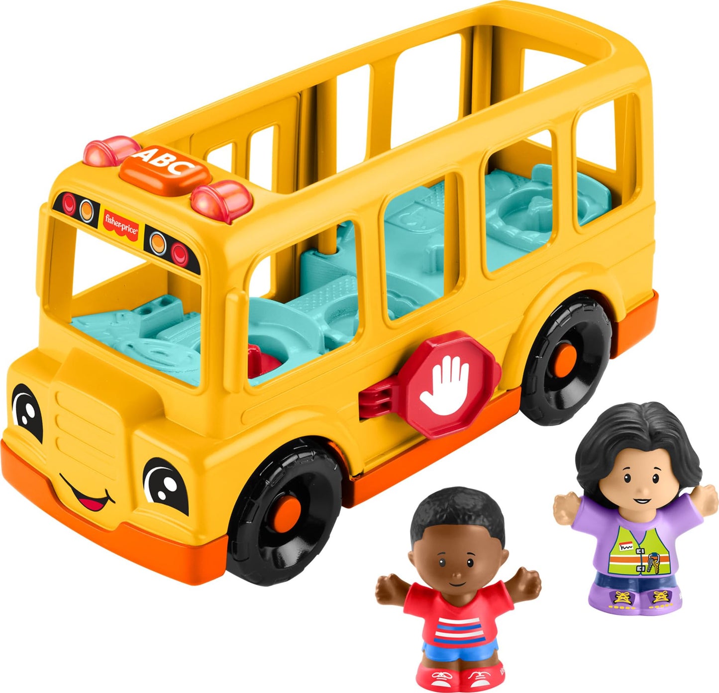 Fisher-Price Little People School Bus Musical Push-Along – 2 Figures | Ages 1+