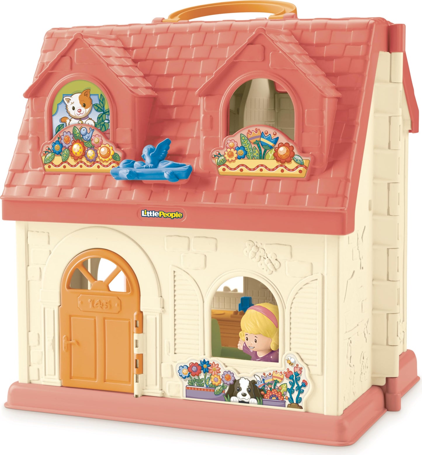 Fisher-Price Little People Surprise & Sounds Home – Toddler Musical Playhouse with Figures & Accessories | Ages 1+ | Amazon Exclusive