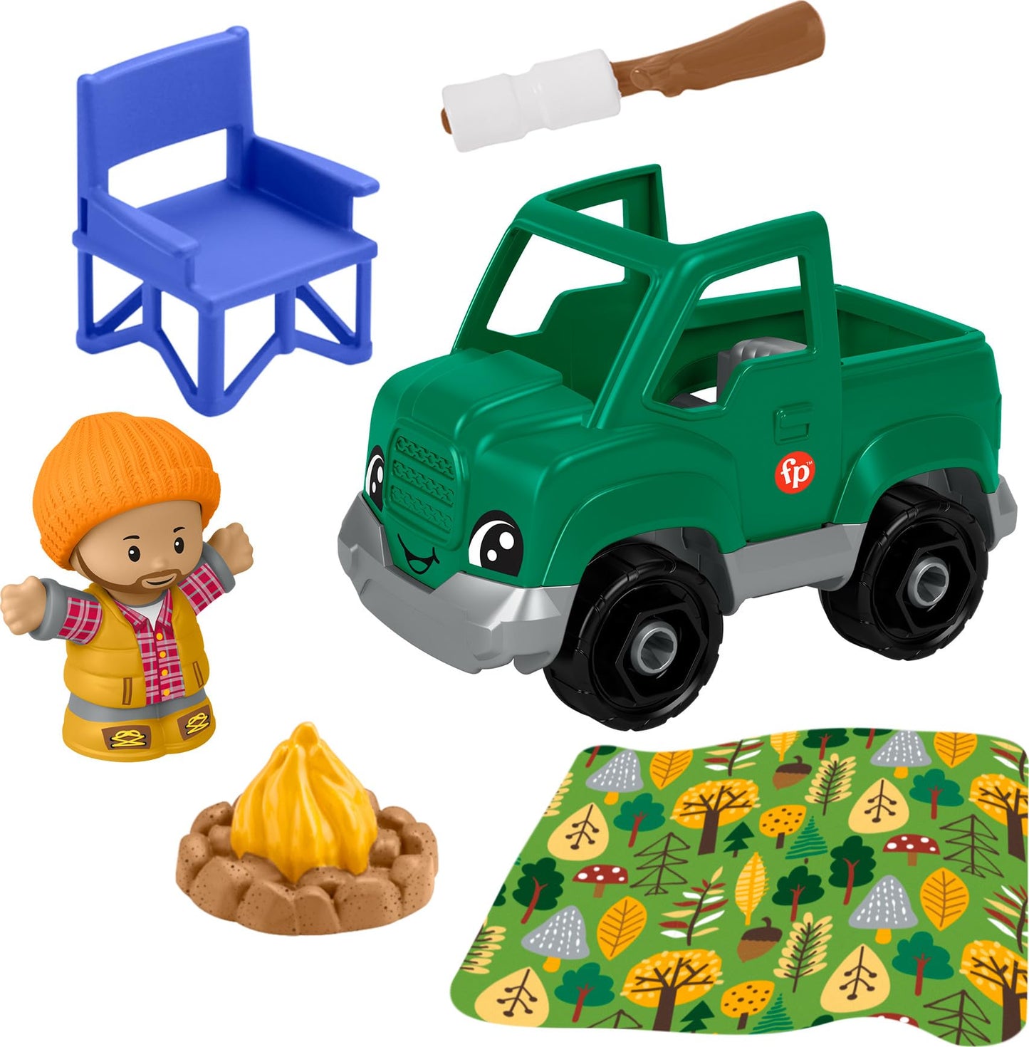 Fisher-Price Little People Time to Camp Set — Imaginative Camping Play for Toddlers