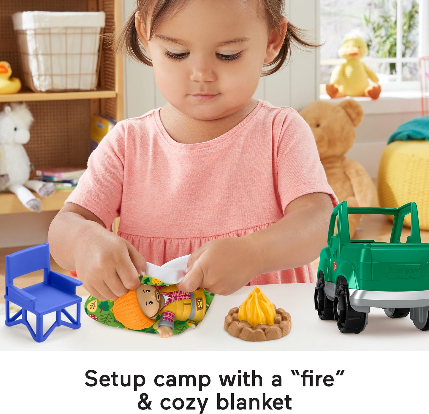 Fisher-Price Little People Time to Camp Set — Imaginative Camping Play for Toddlers