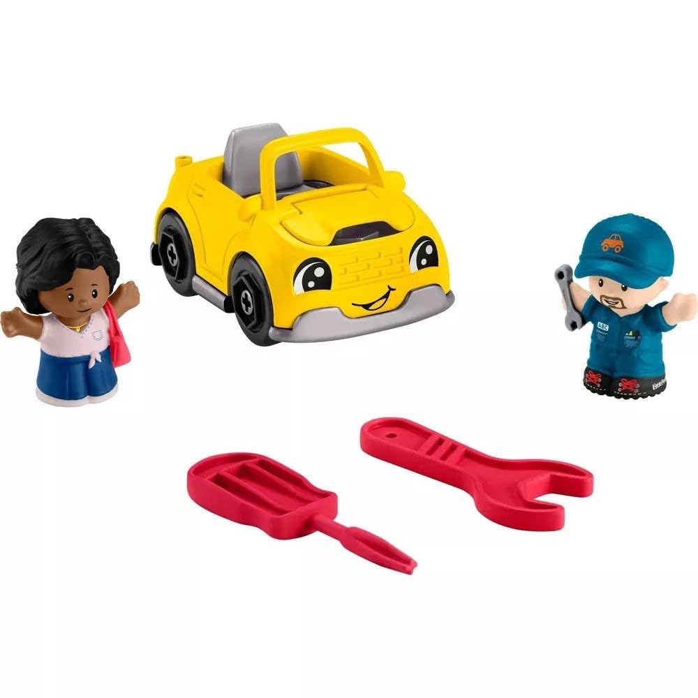 Fisher-Price Little People Light-Up Learning Garage | Interactive Toddler Playset