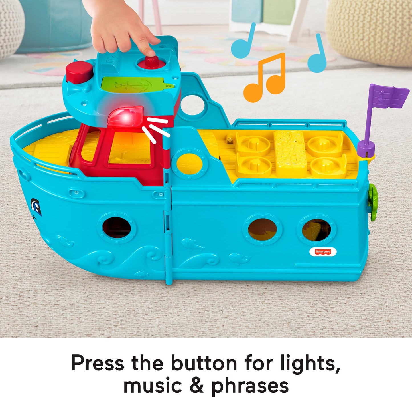 Fisher-Price Little People Travel Together Friend Ship – 2-in-1 Toddler Playset