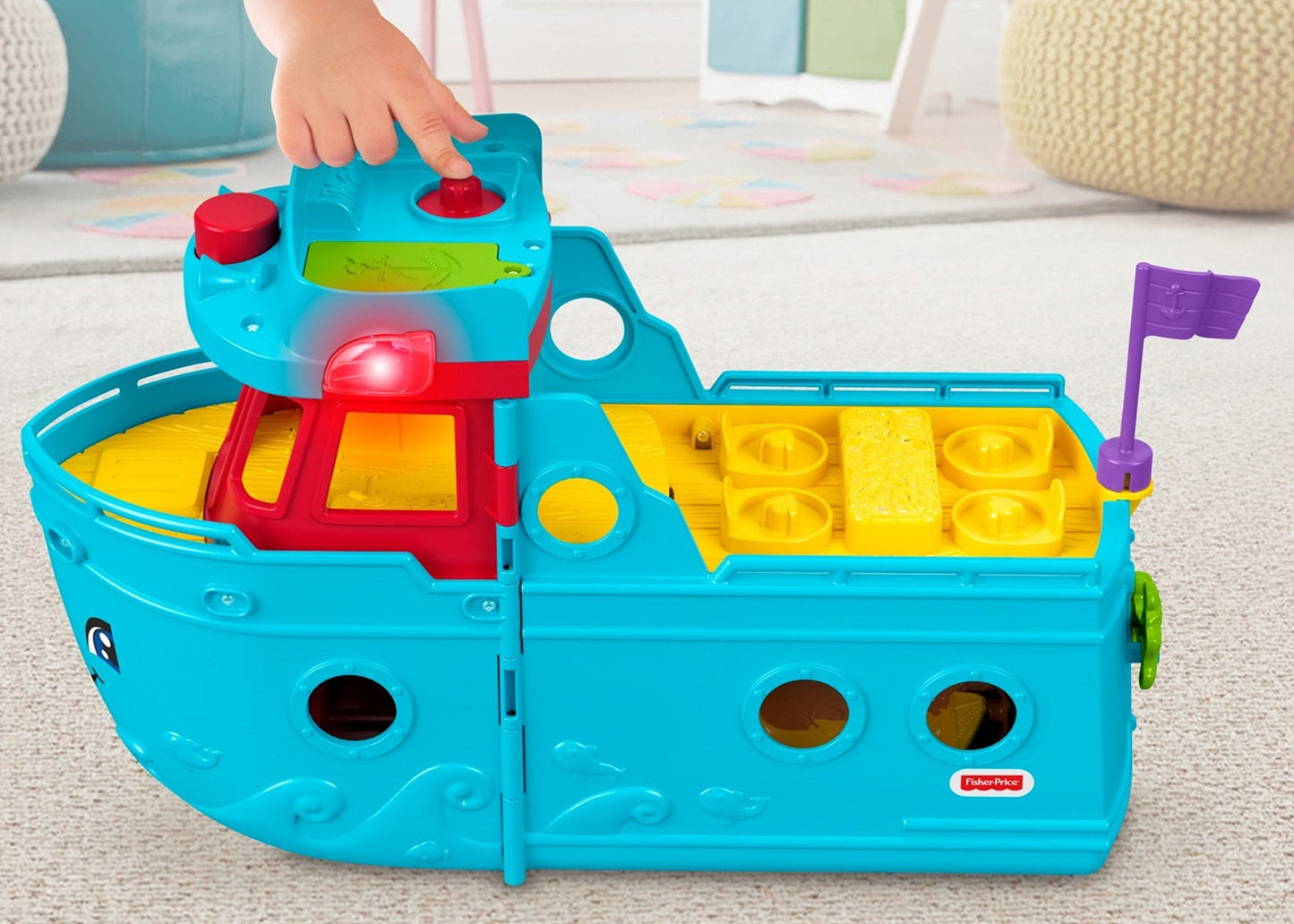 Fisher-Price Little People Travel Together Friend Ship – 2-in-1 Toddler Playset