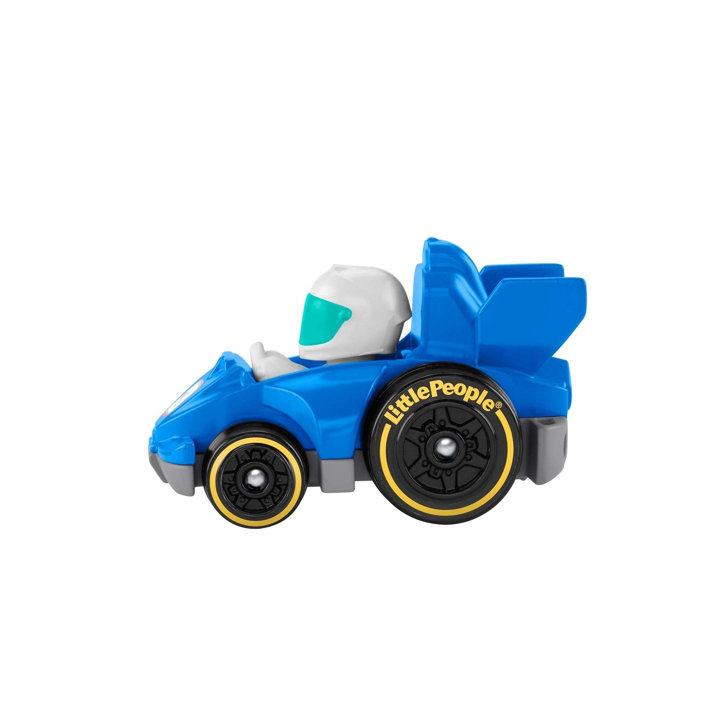 Fisher-Price Little People Wheelies Race Car GMJ21 Blue – Grand Prix Racer