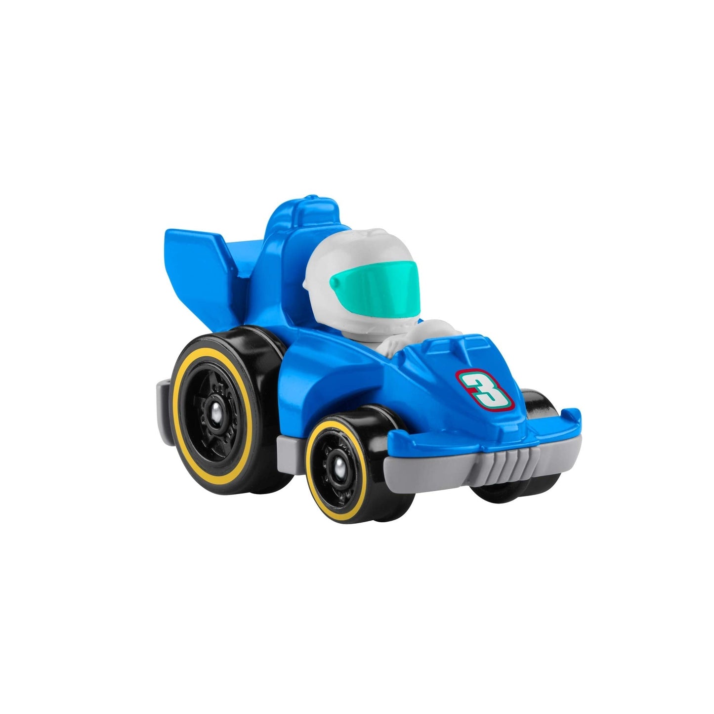 Fisher-Price Little People Wheelies Race Car GMJ21 Blue – Grand Prix Racer