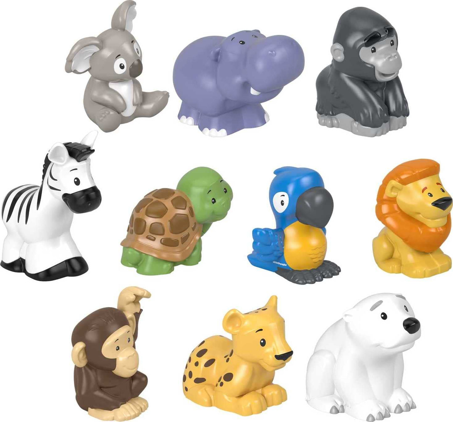 Fisher-Price Little People 10-Piece Wild Animal Figure Set | Toddler & Preschool Play (Ages 1–5) – Amazon Exclusive