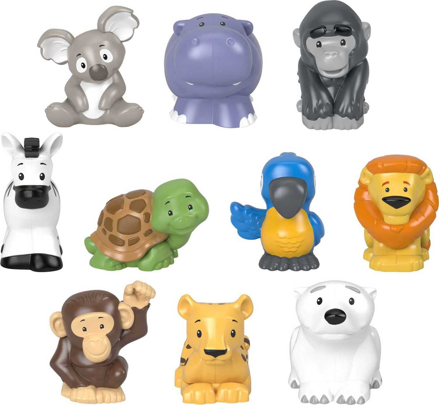 Fisher-Price Little People 10-Piece Wild Animal Figure Set | Toddler & Preschool Play (Ages 1–5) – Amazon Exclusive
