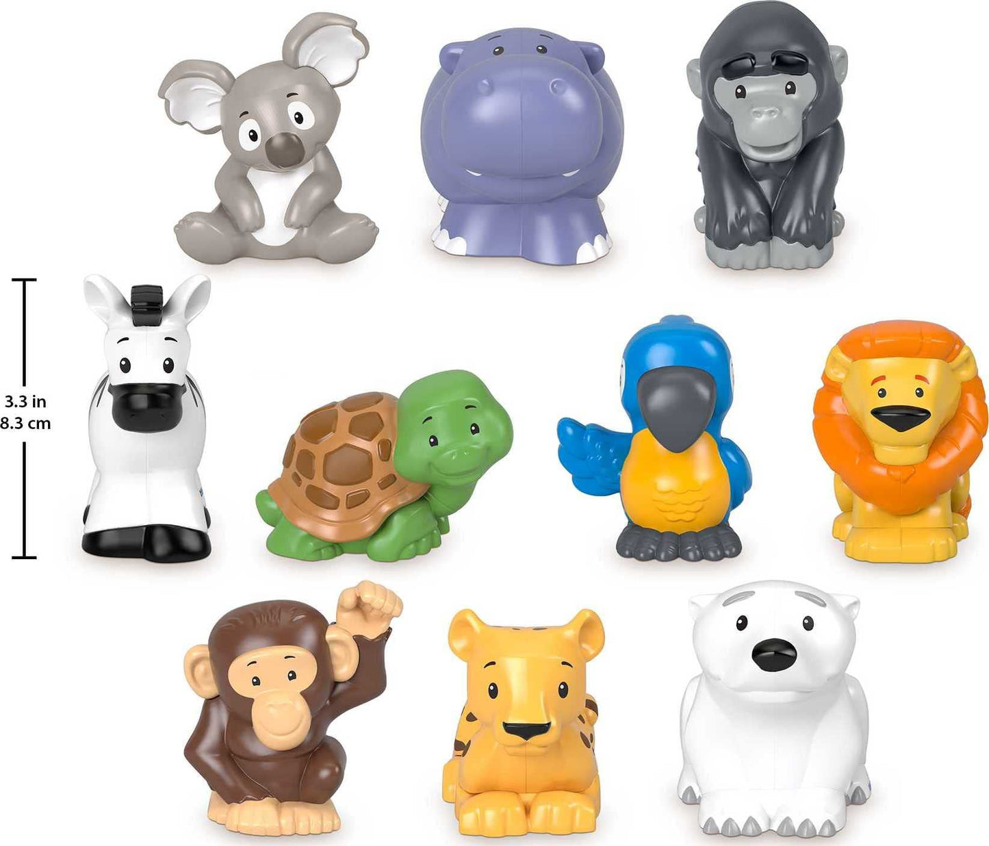 Fisher-Price Little People 10-Piece Wild Animal Figure Set | Toddler & Preschool Play (Ages 1–5) – Amazon Exclusive