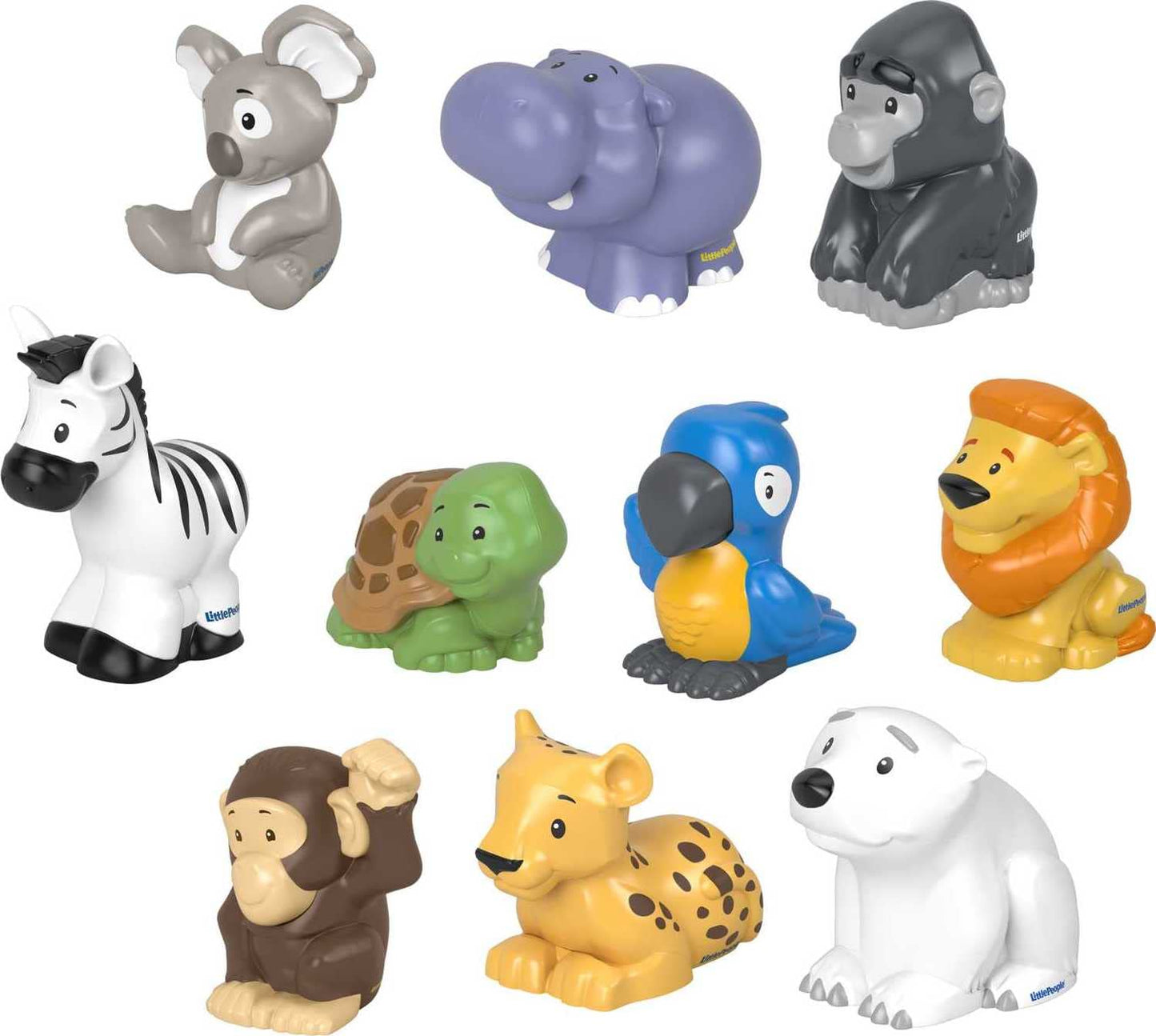Fisher-Price Little People 10-Piece Wild Animal Figure Set | Toddler & Preschool Play (Ages 1–5) – Amazon Exclusive
