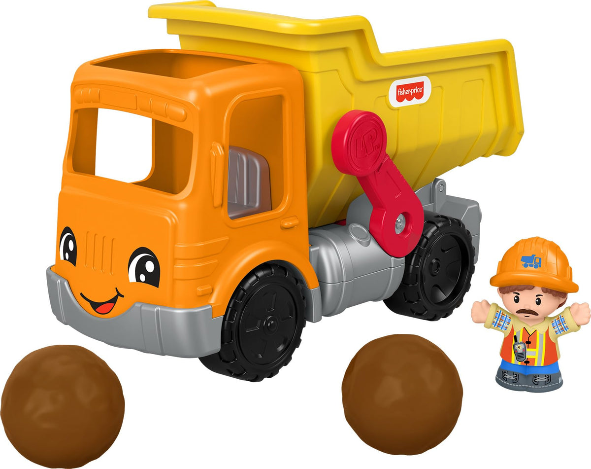 Fisher-Price Little People Work Together Dump Truck – Musical Toddler Construction Toy