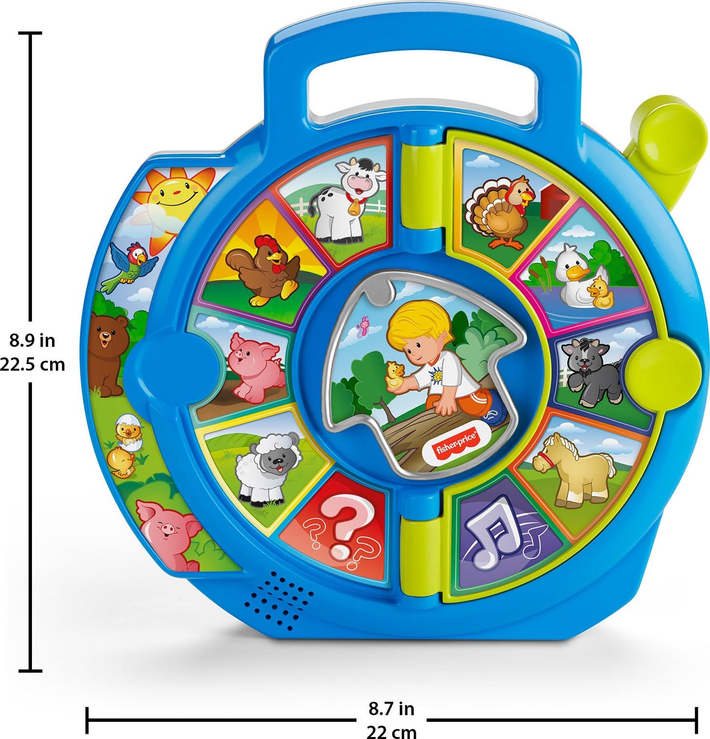 Fisher-Price Little People World of Animals See 'N Say — Music & Sounds Learning Toy for Ages 18+ Months
