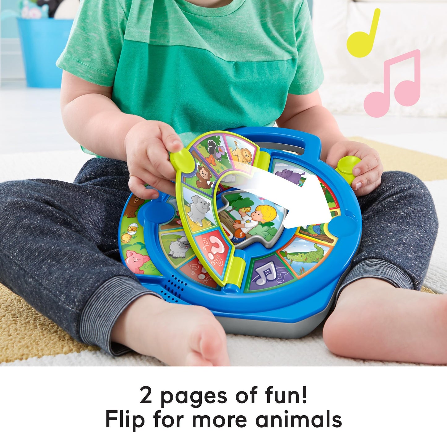 Fisher-Price Little People World of Animals See 'N Say — Music & Sounds Learning Toy for Ages 18+ Months