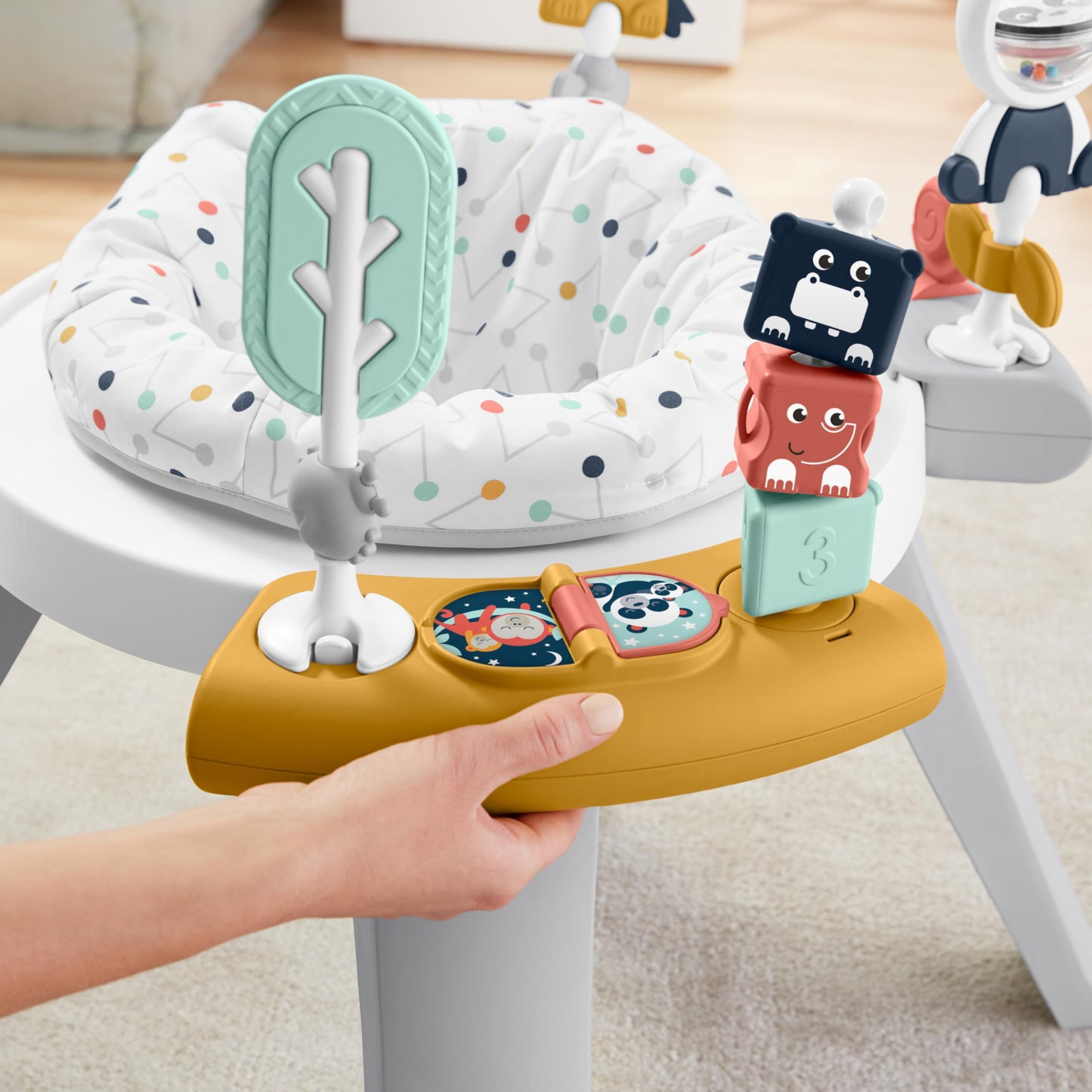 Fisher-Price 3-in-1 Spin & Sort Activity Center for Baby to Toddler – 10+ Activities | Happy Dots