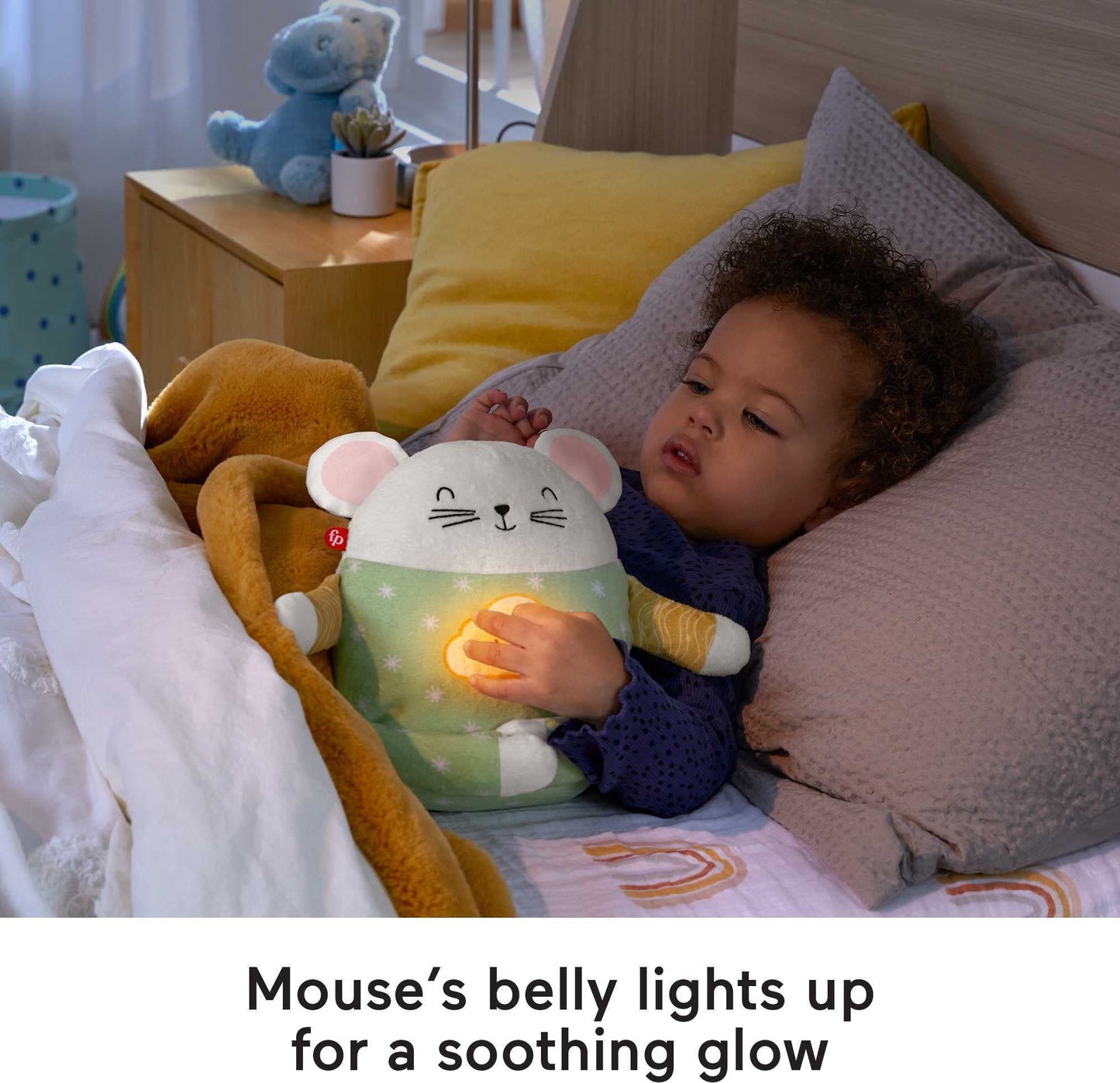 Fisher-Price Toddler Meditation Mouse – Mindfulness Plush with Guided Relaxation, Lights & Music