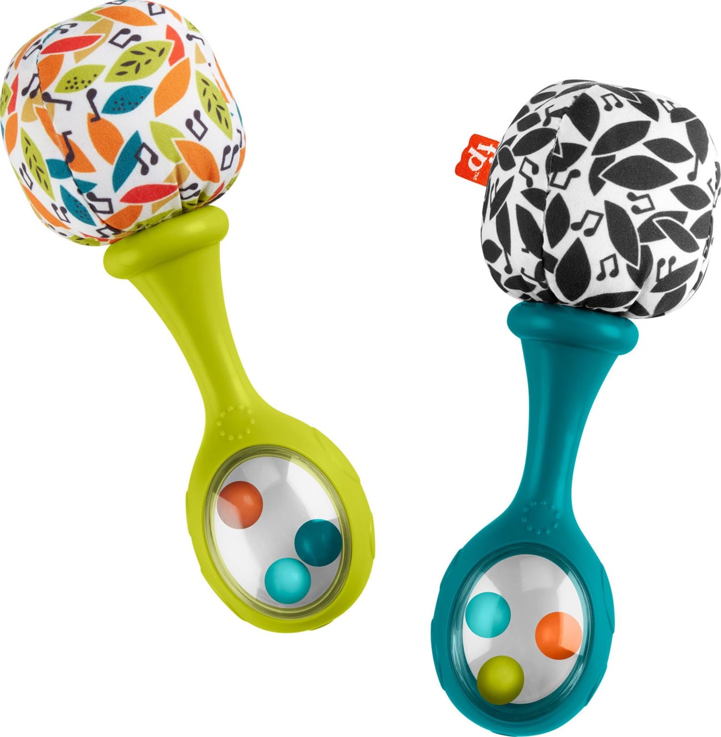 Fisher-Price Newborn Rattle 'n Rock Maracas – Soft Musical Toys for 3+ Months