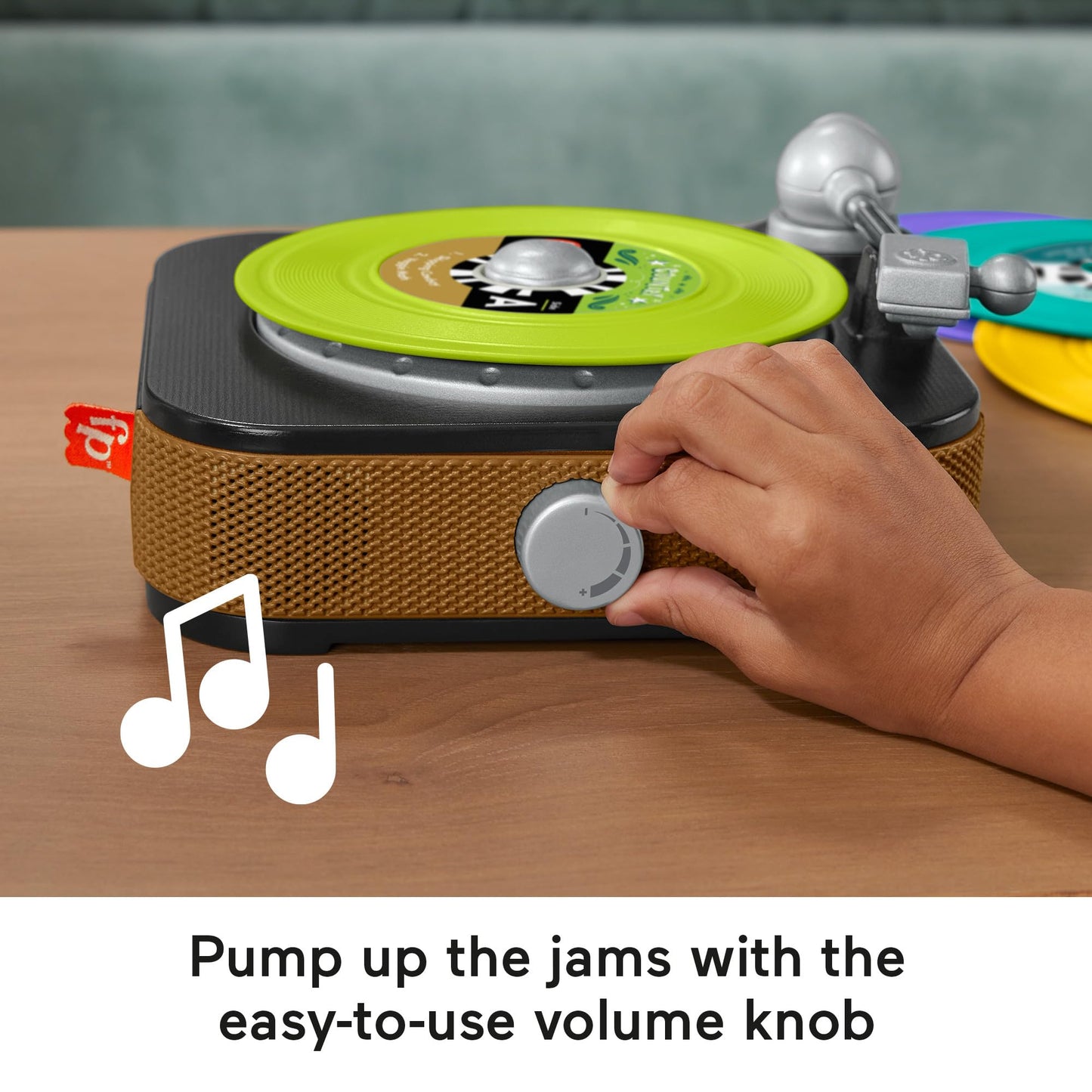Fisher-Price Rockin’ Record Player – Musical Toy for Preschool Pretend Play