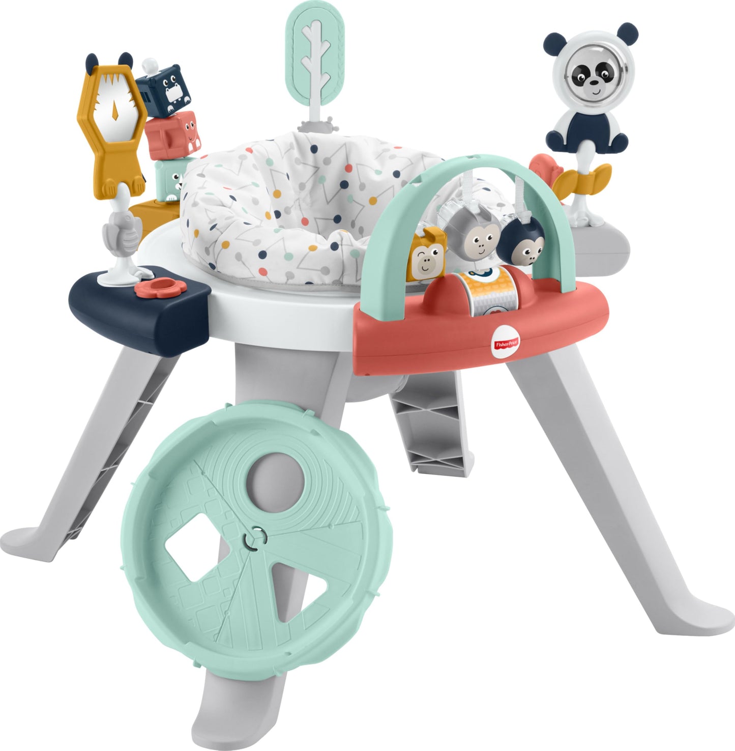 Fisher-Price 3-in-1 Spin & Sort Activity Center for Baby to Toddler – 10+ Activities | Happy Dots
