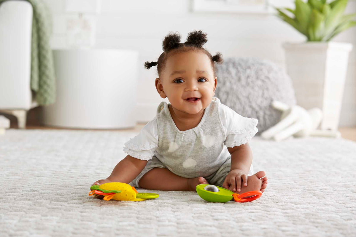 Fisher-Price Taco Tuesday Baby Toys Set – 3 Sensory Teethers & Rattle (3+ Months)