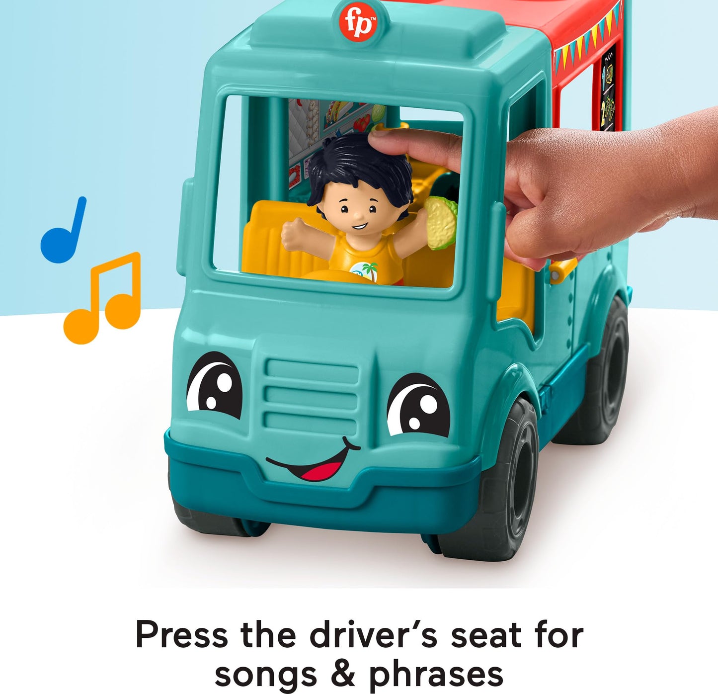 Fisher-Price Little People Musical Food Truck – Serve It Up Toddler Pretend Play