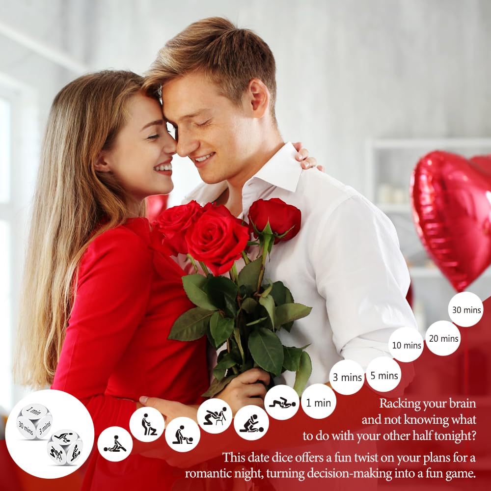 Fiszdovb Date Night Dice – Valentines Gifts for Him & Her, Anniversary Ideas