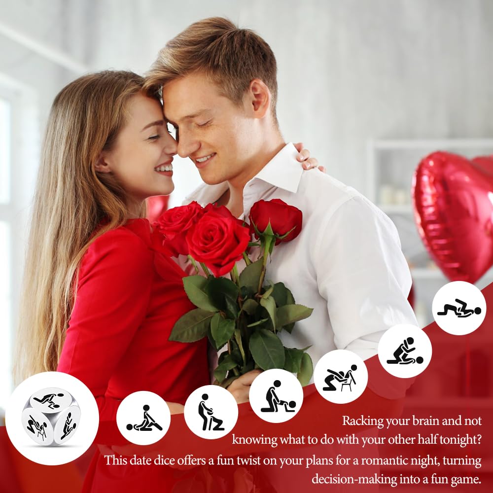 Fiszdovb Valentines Date Night Dice – Romantic Gift Ideas for Couples