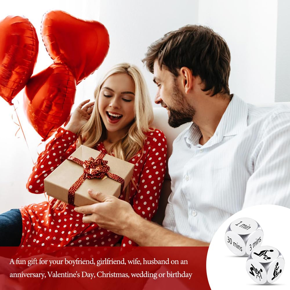 Fiszdovb Date Night Dice – Valentines Gifts for Him & Her, Anniversary Ideas