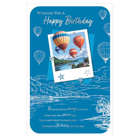 wishing you  a happy  birthday card 6 page inserts