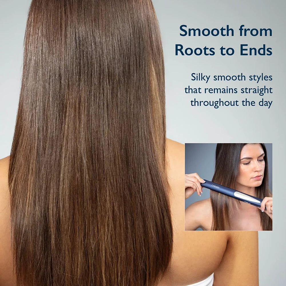 Carmen Twilight Series Ceramic Hair Straightener for Smooth, Frizz-Free Professional Results